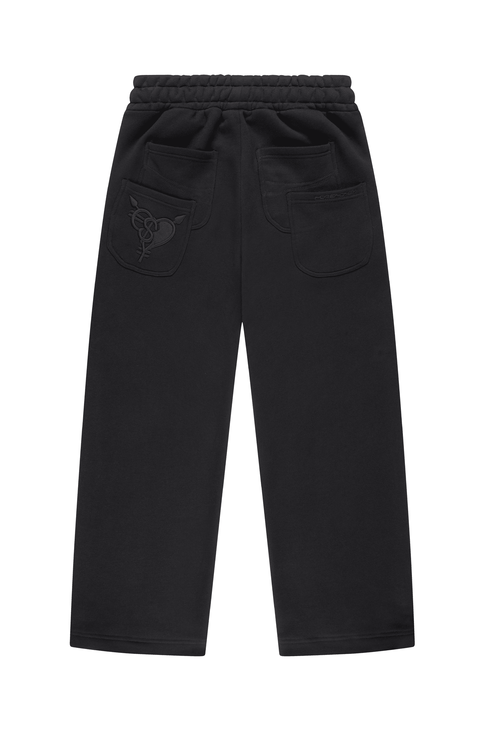 OPEN LEG JOGGER BLACK