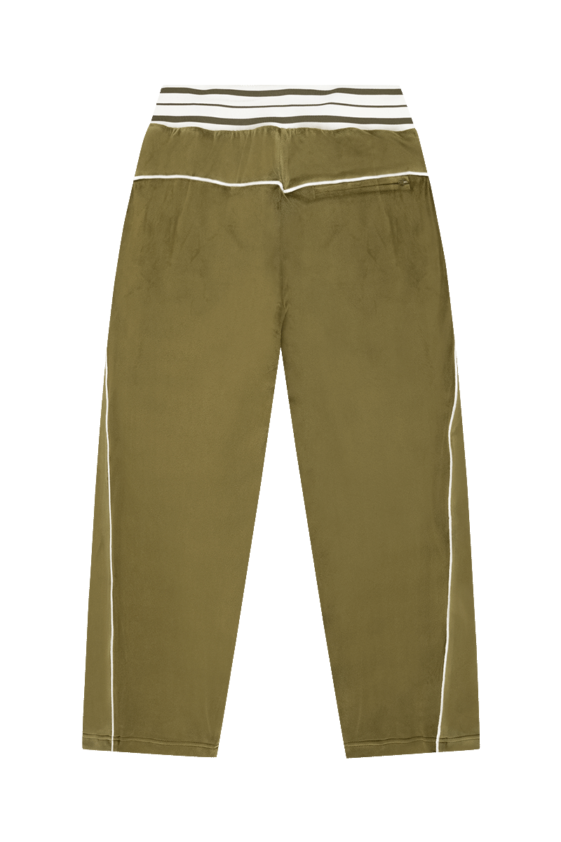 VELOUR JOGGER OLIVE