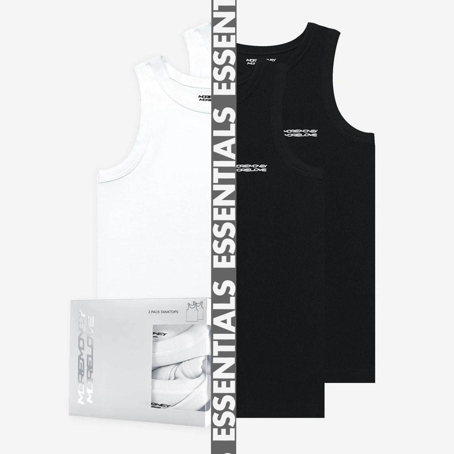 TANKTOP 4-PACK (BLACK & WHITE)