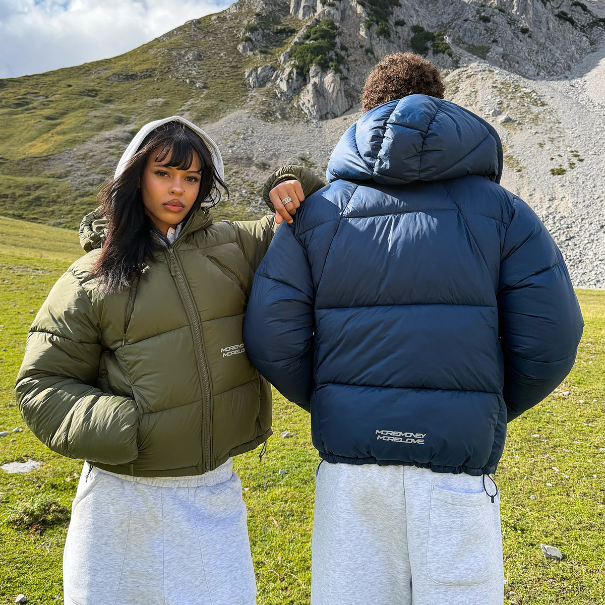 MORE MONEY BIG PUFFER NAVY