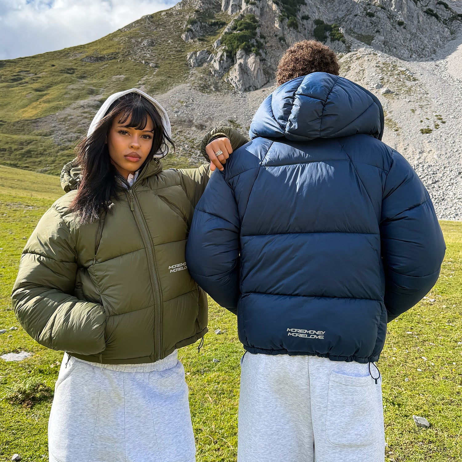 MORE MONEY BIG PUFFER OLIVE