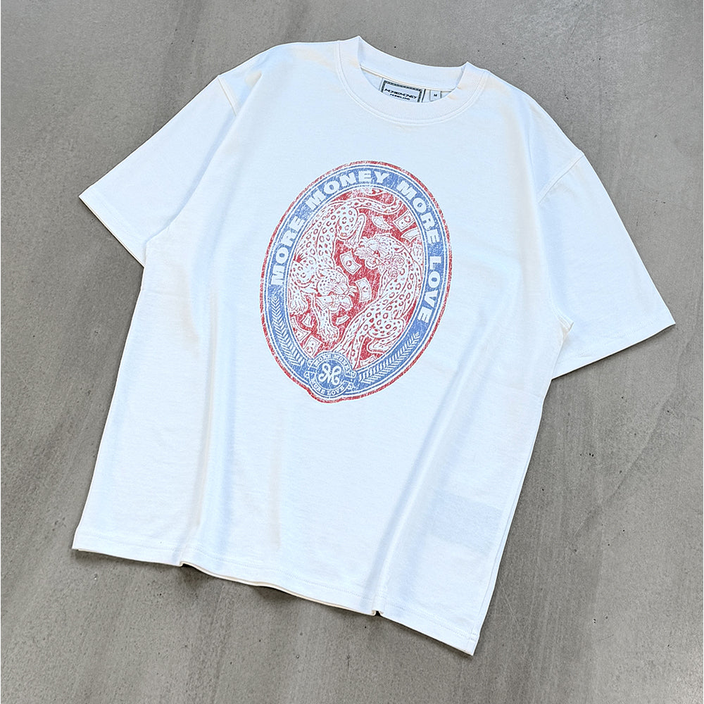 LEOPARD TEE WHITE