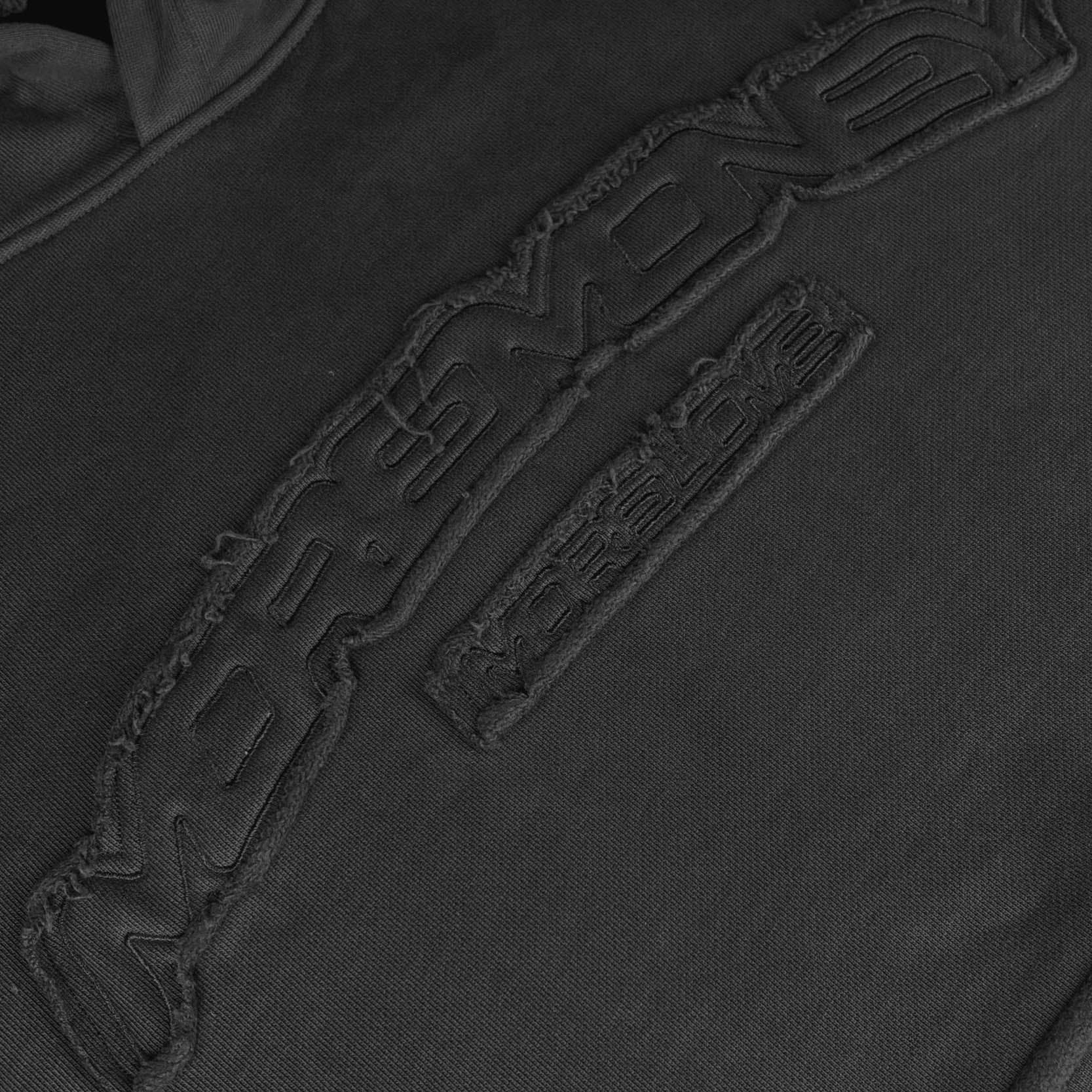 ROUGH HOODIE DARK GREY