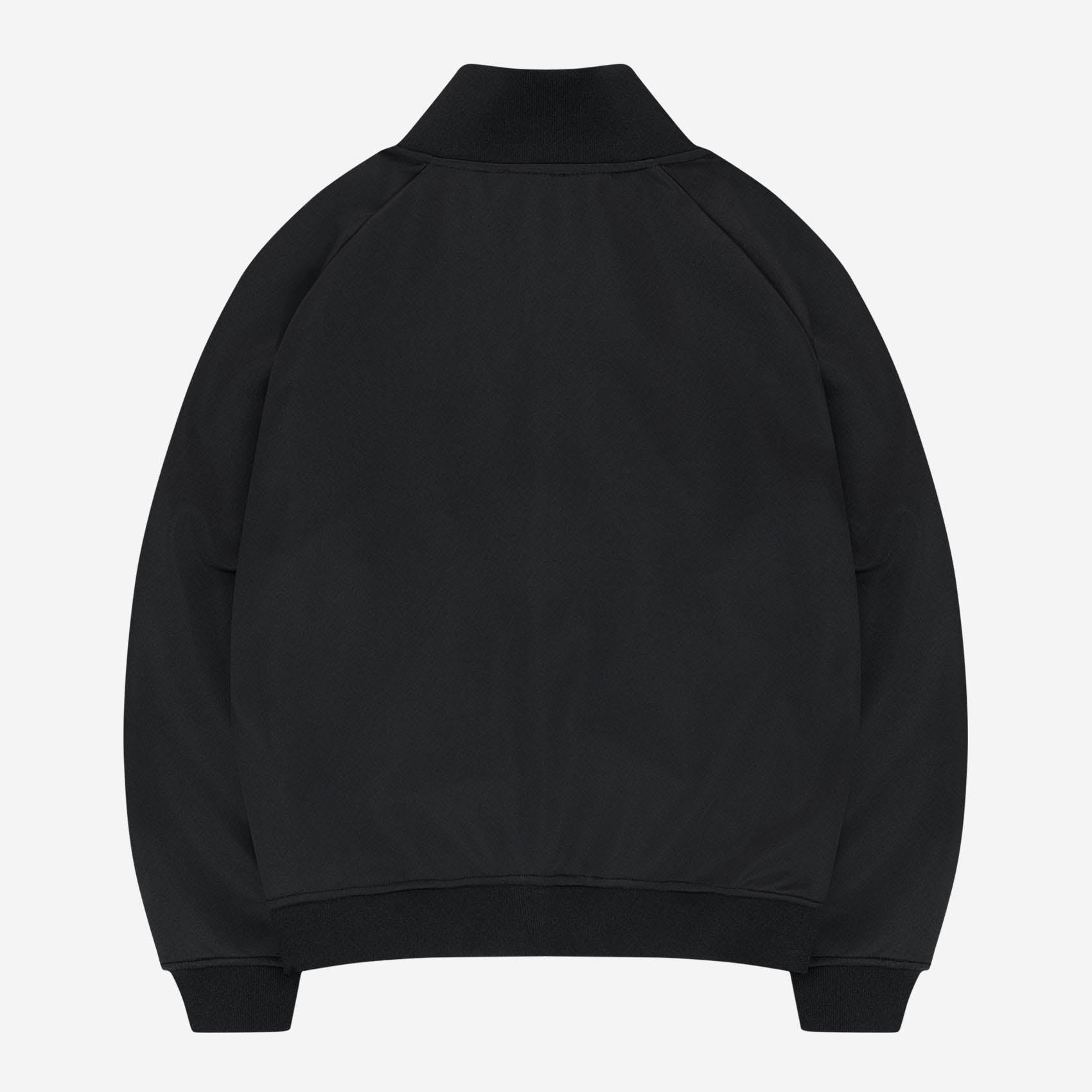 STRIPED TRACK JACKET BLACK