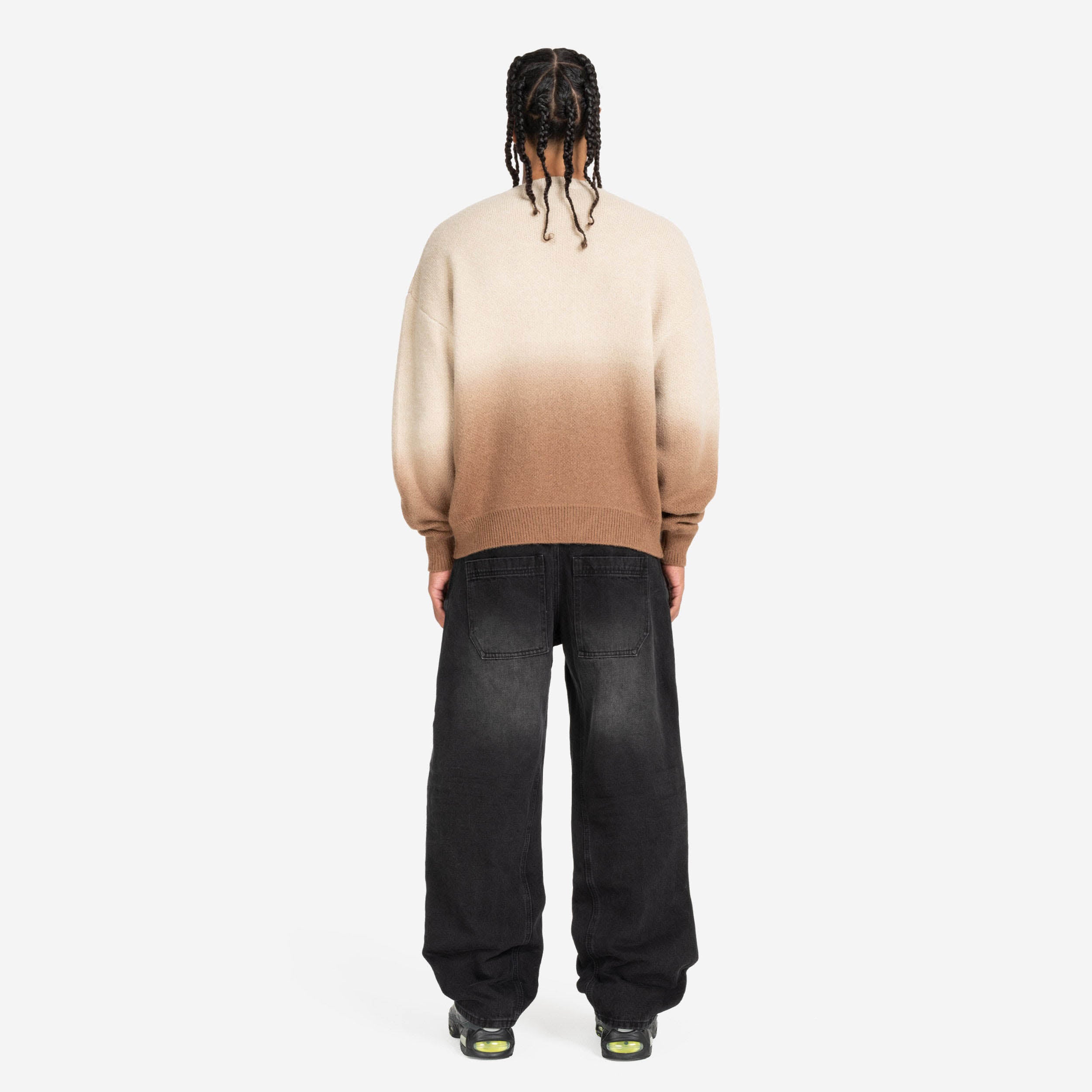 GRADIANT KNIT SWEATER BROWN