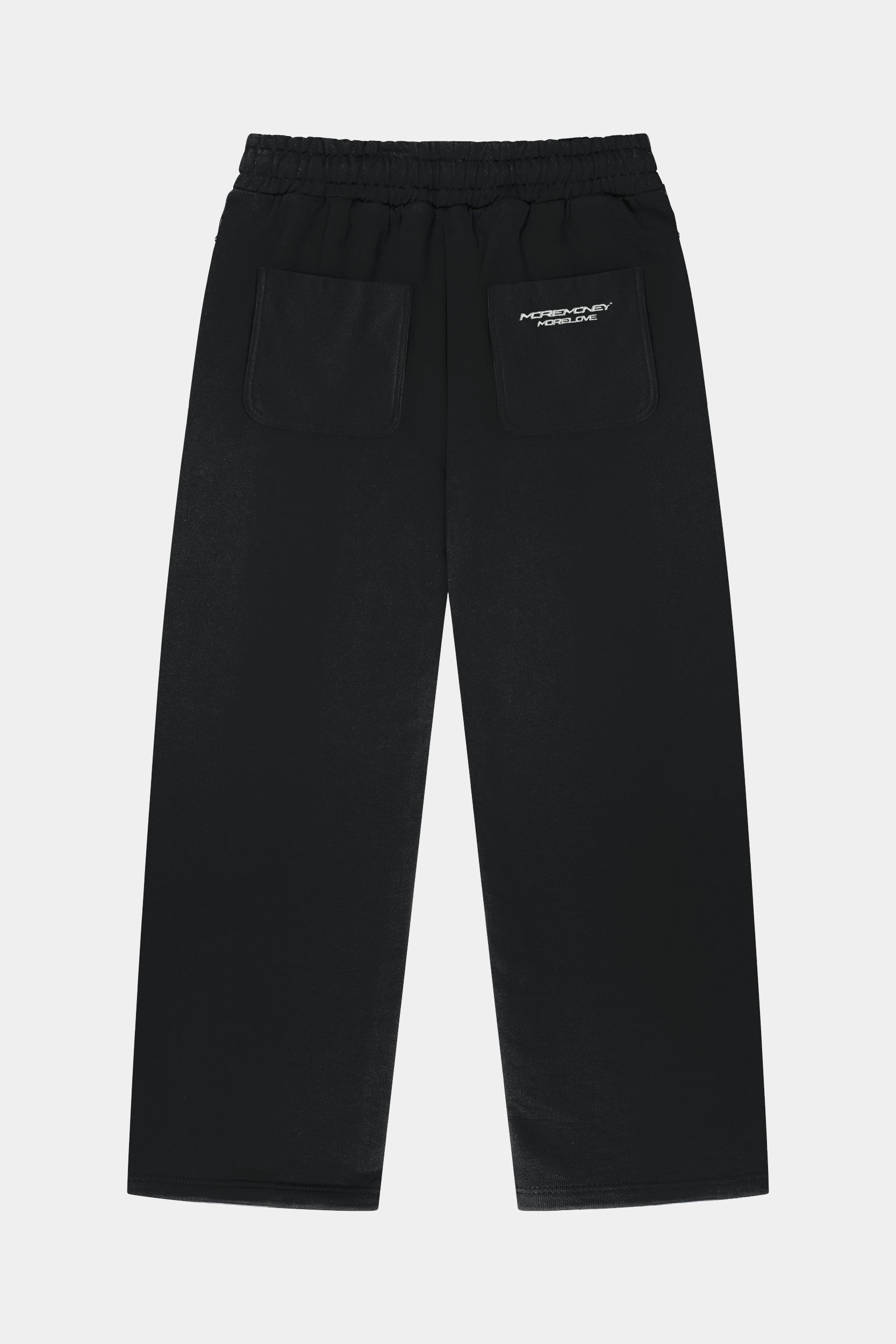 MONEY CALLING FLATLOCK HOODIE BLACK + OPEN LEG JOGGER BLACK