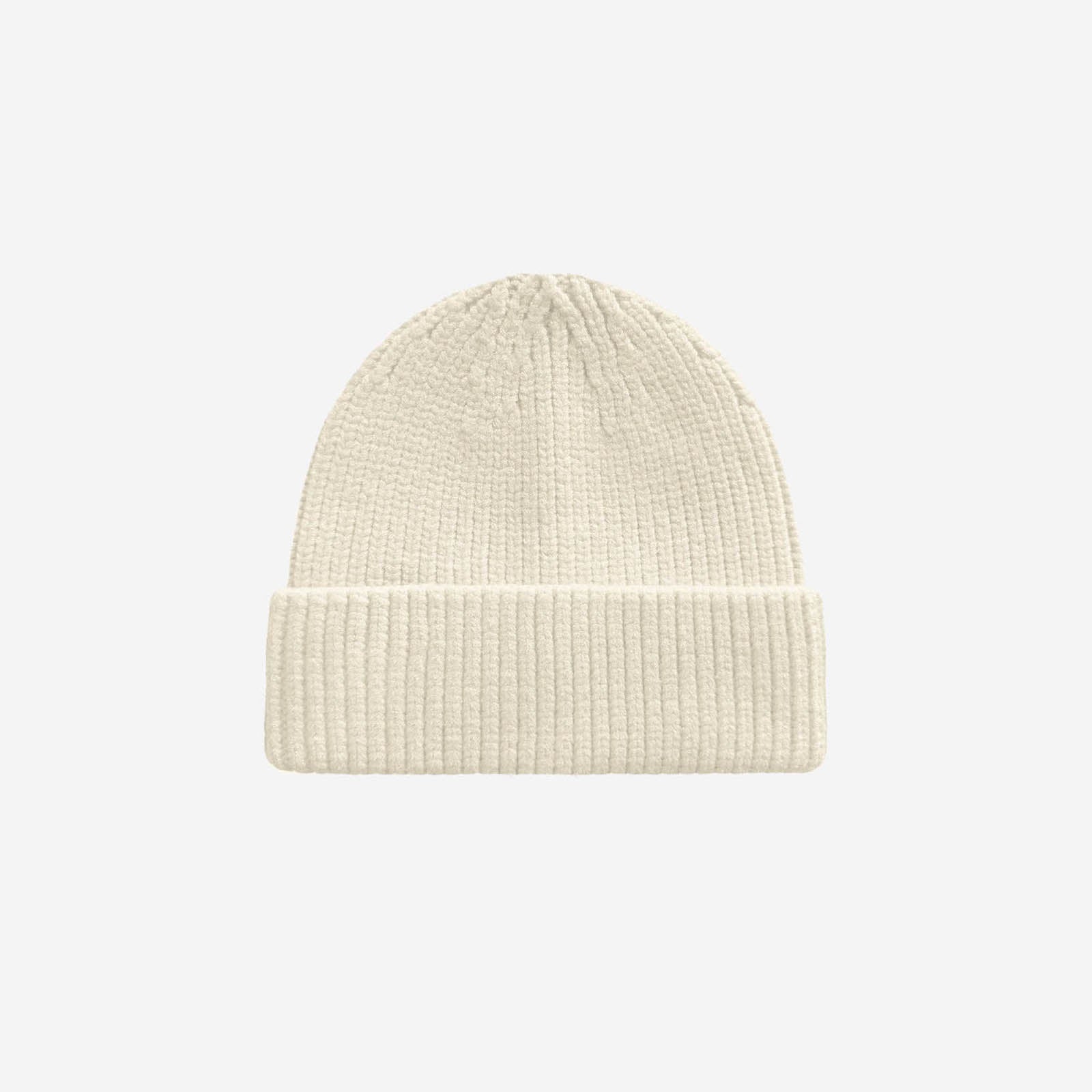 RIB KNIT BEANIE CREAM