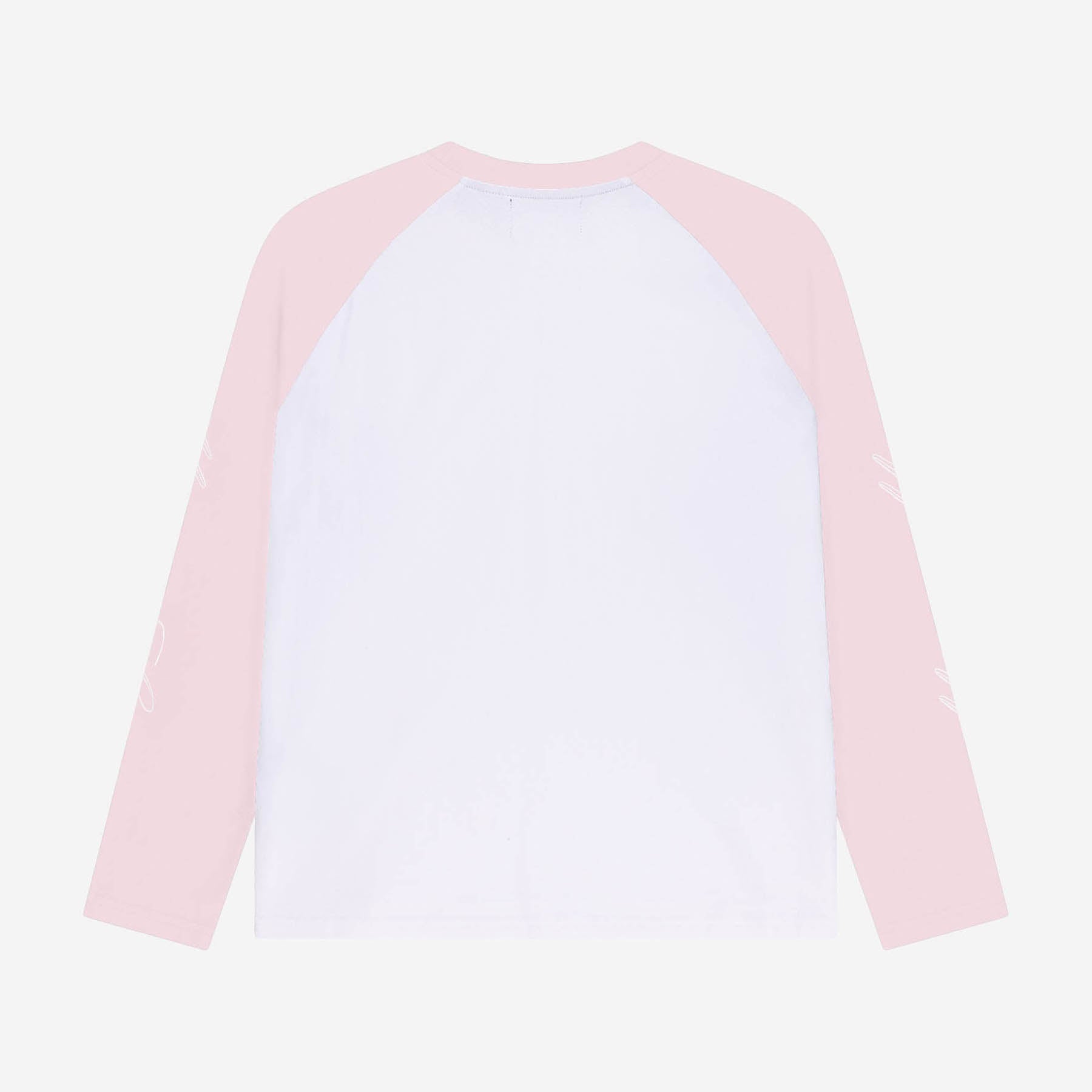 SCRIPT RAGLAN LONGSLEEVE PINK