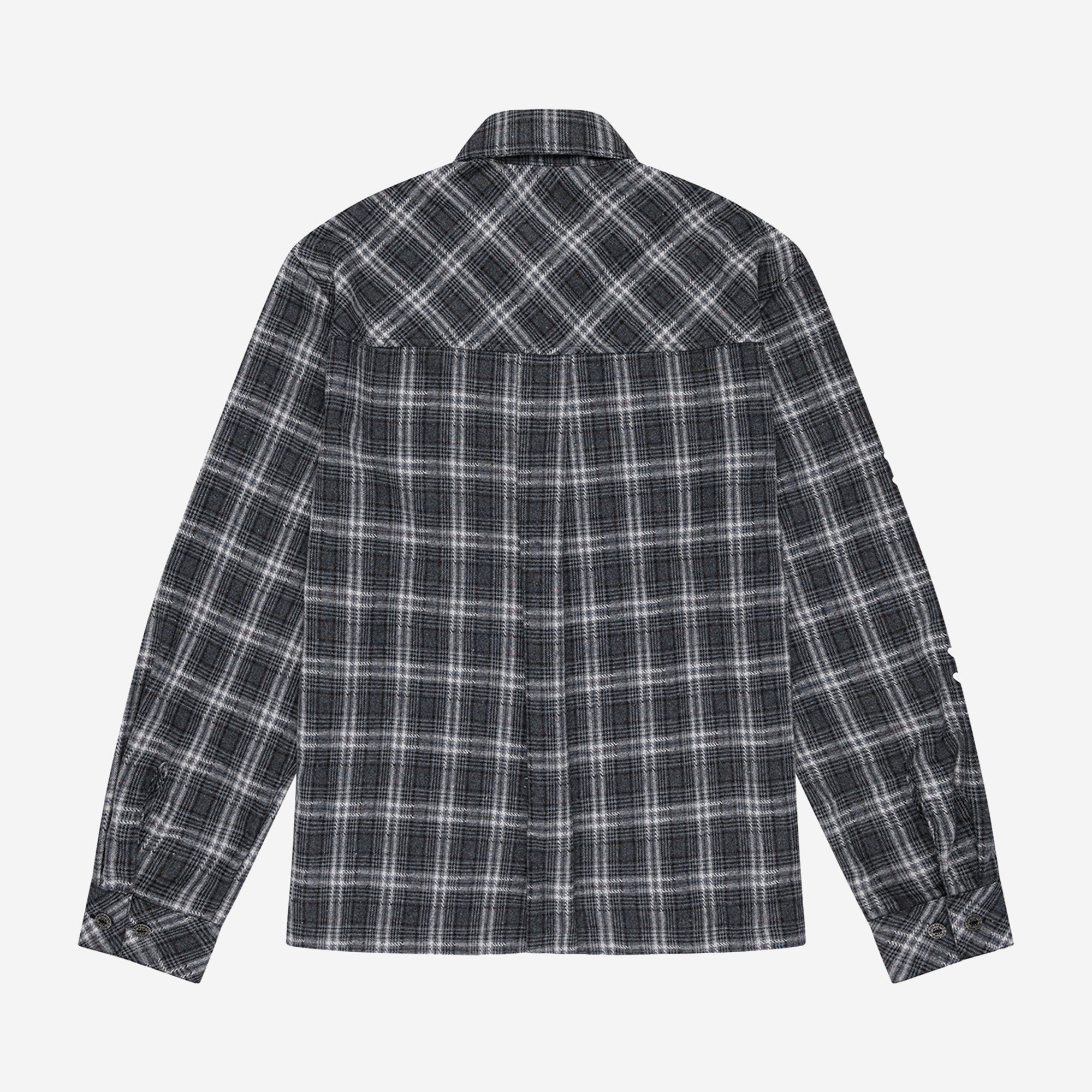 SCRIPT FLANNEL DARK GREY