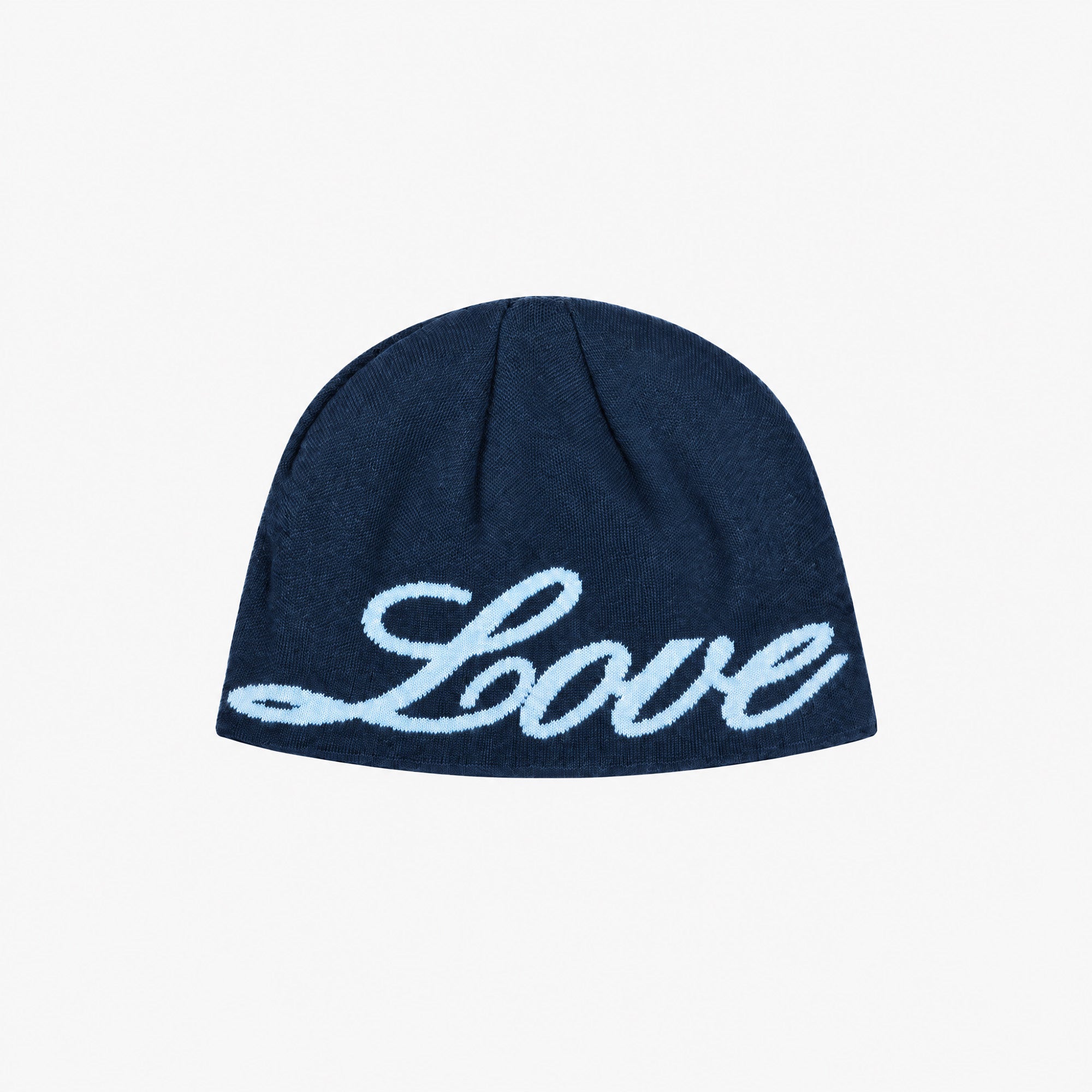 REVERSIBLE MORE MONEY MORE LOVE BEANIE PINK/NAVY