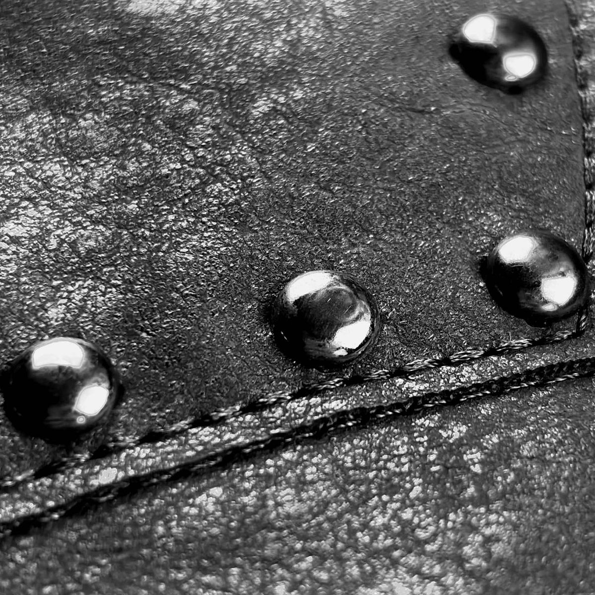 DA BIG M LEATHER JACKET BLACK