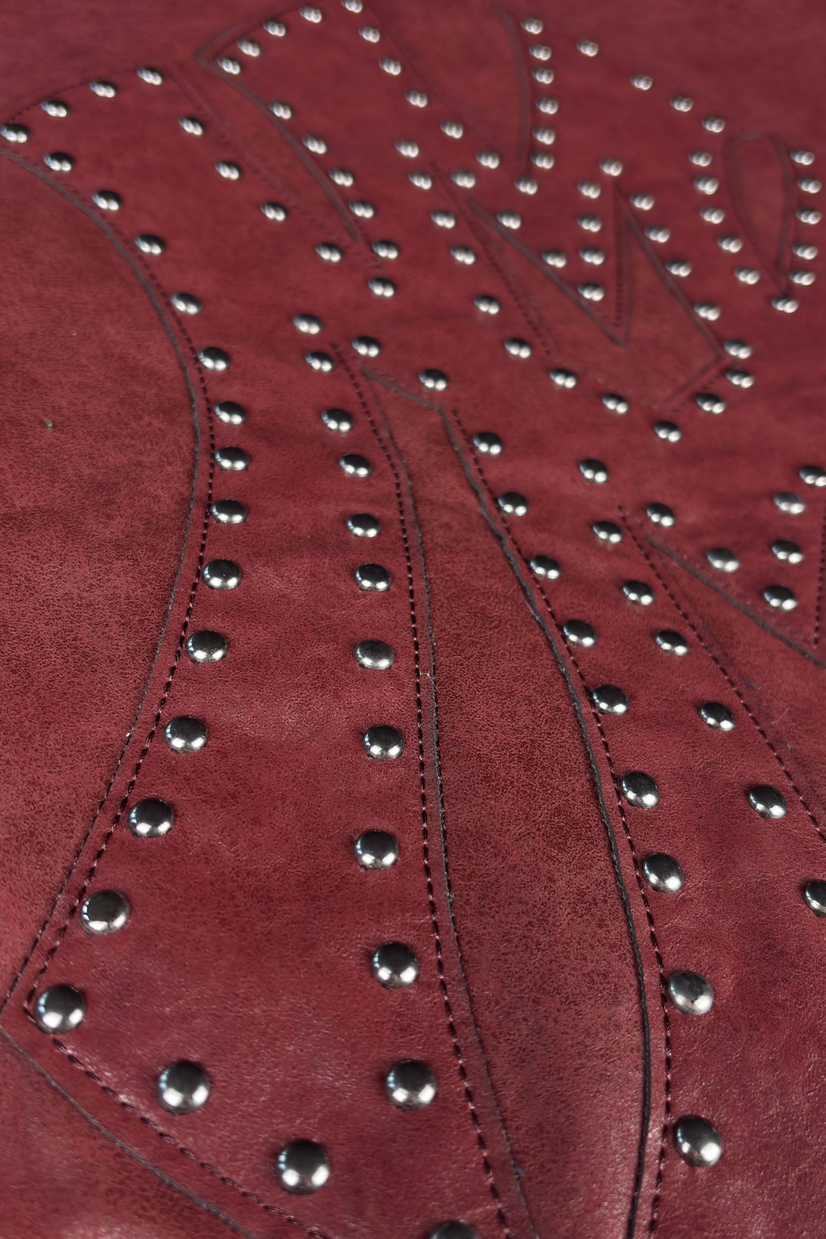 DA BIG M LEATHER JACKET RED