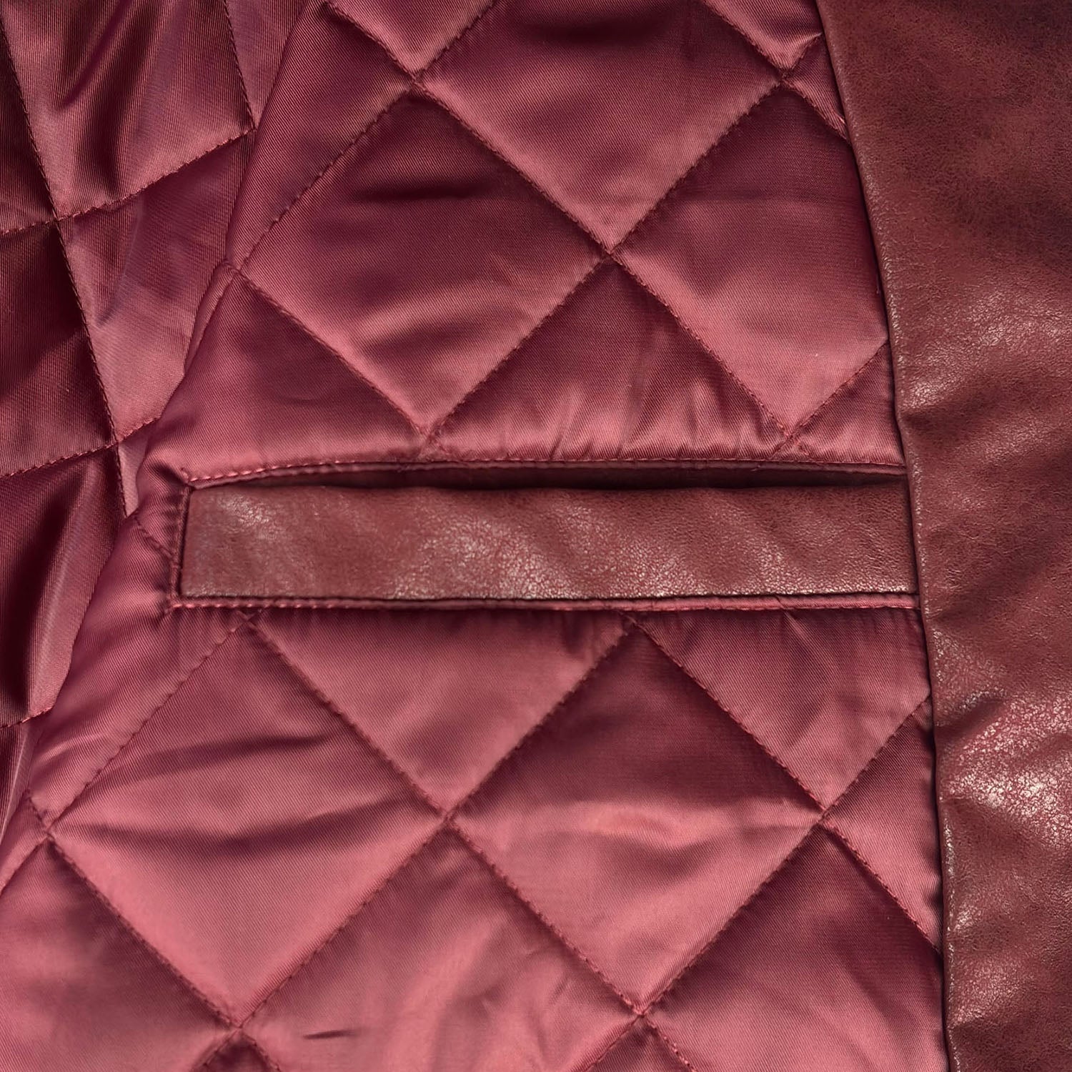 DA BIG M LEATHER JACKET RED