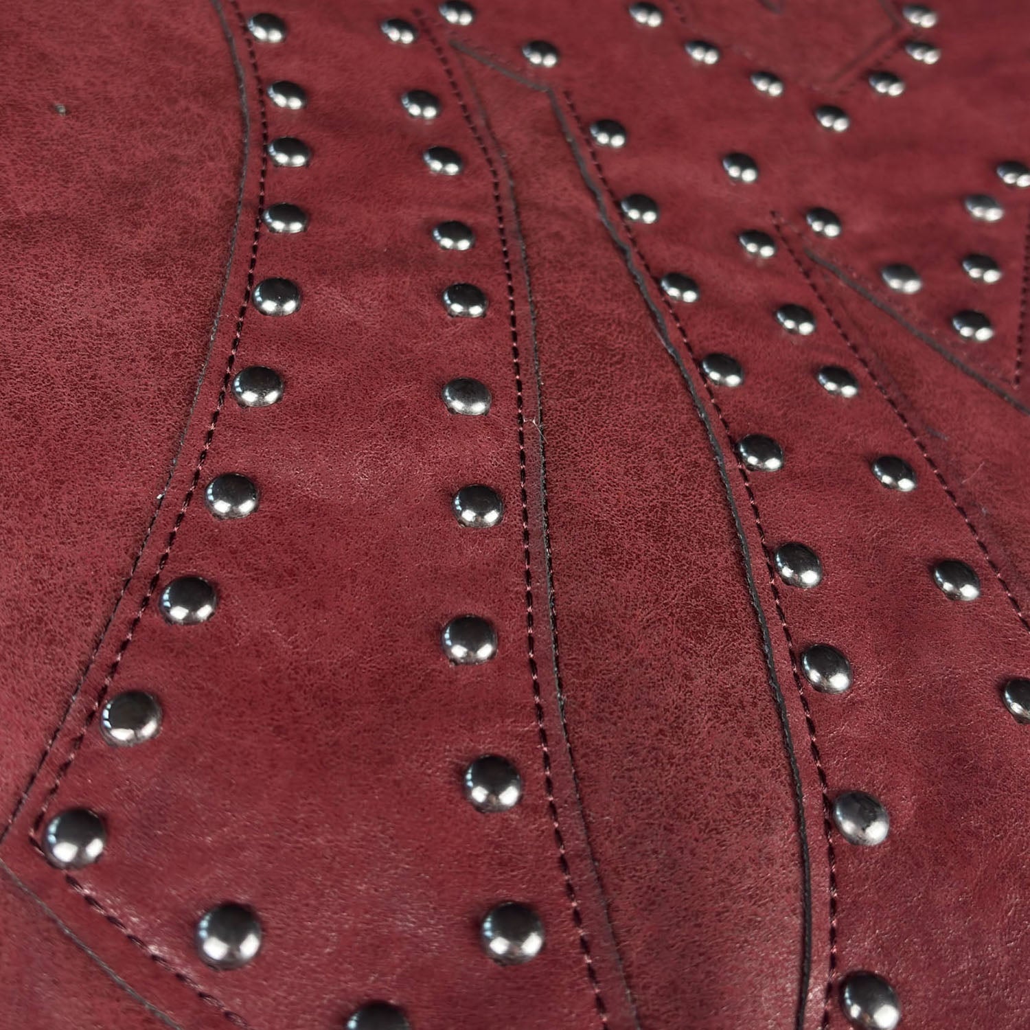 DA BIG M LEATHER JACKET RED