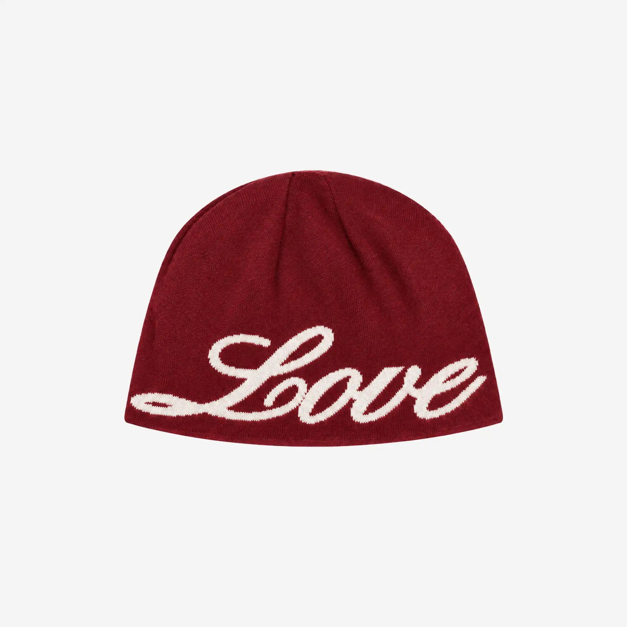 REVERSIBLE MORE MONEY MORE LOVE BEANIE BLACK/RED