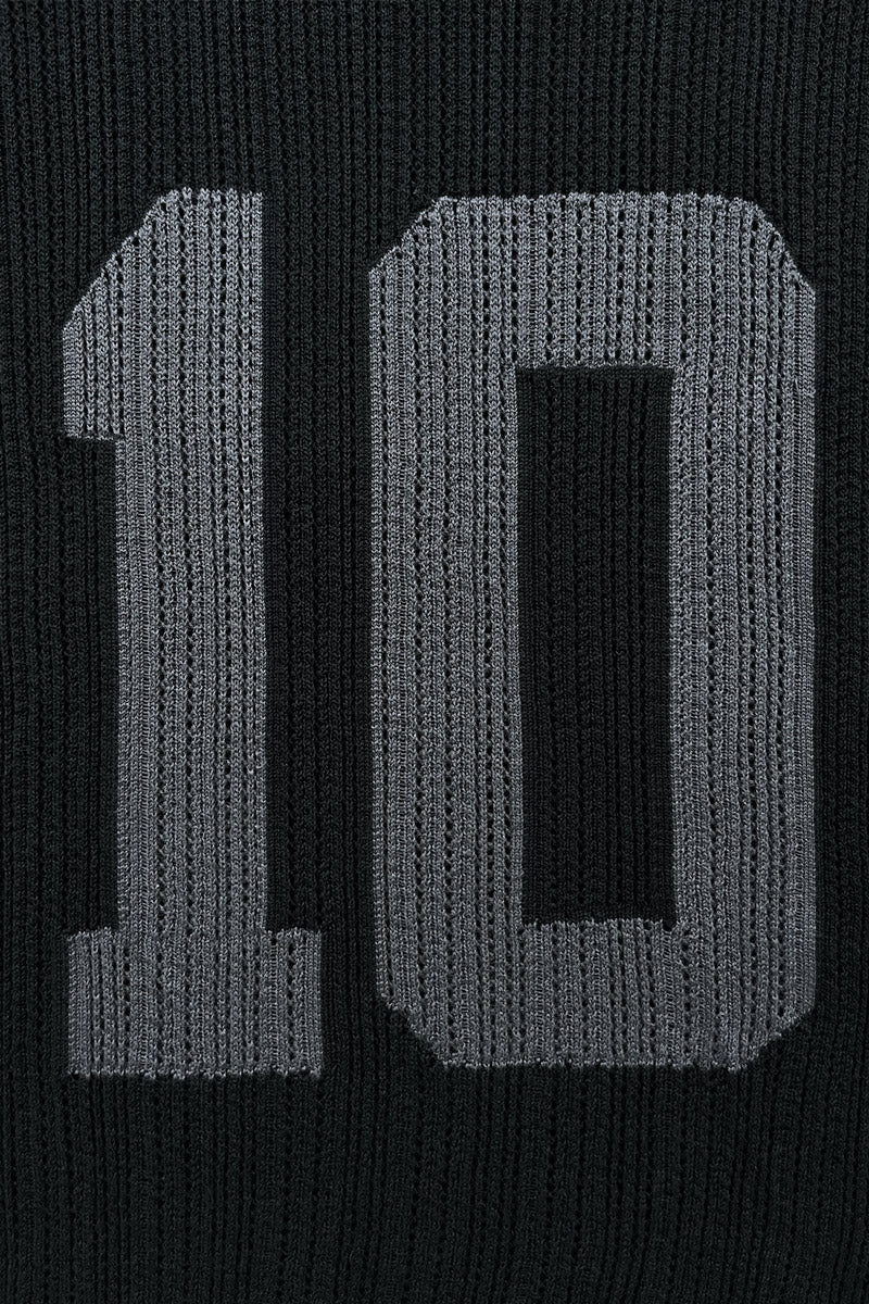 KNIT TEE JERSEY BLACK