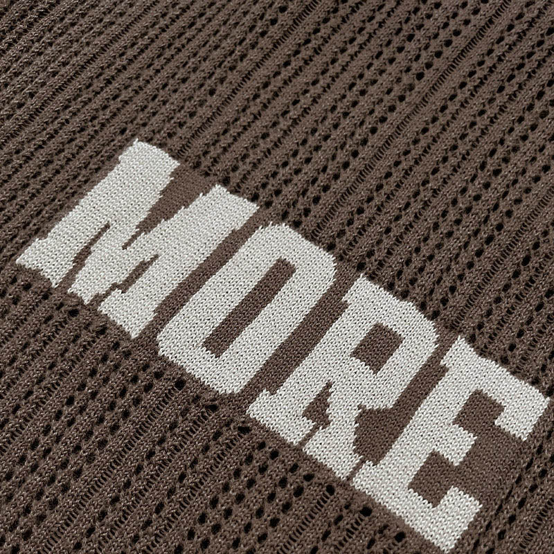 KNIT TEE JERSEY BROWN