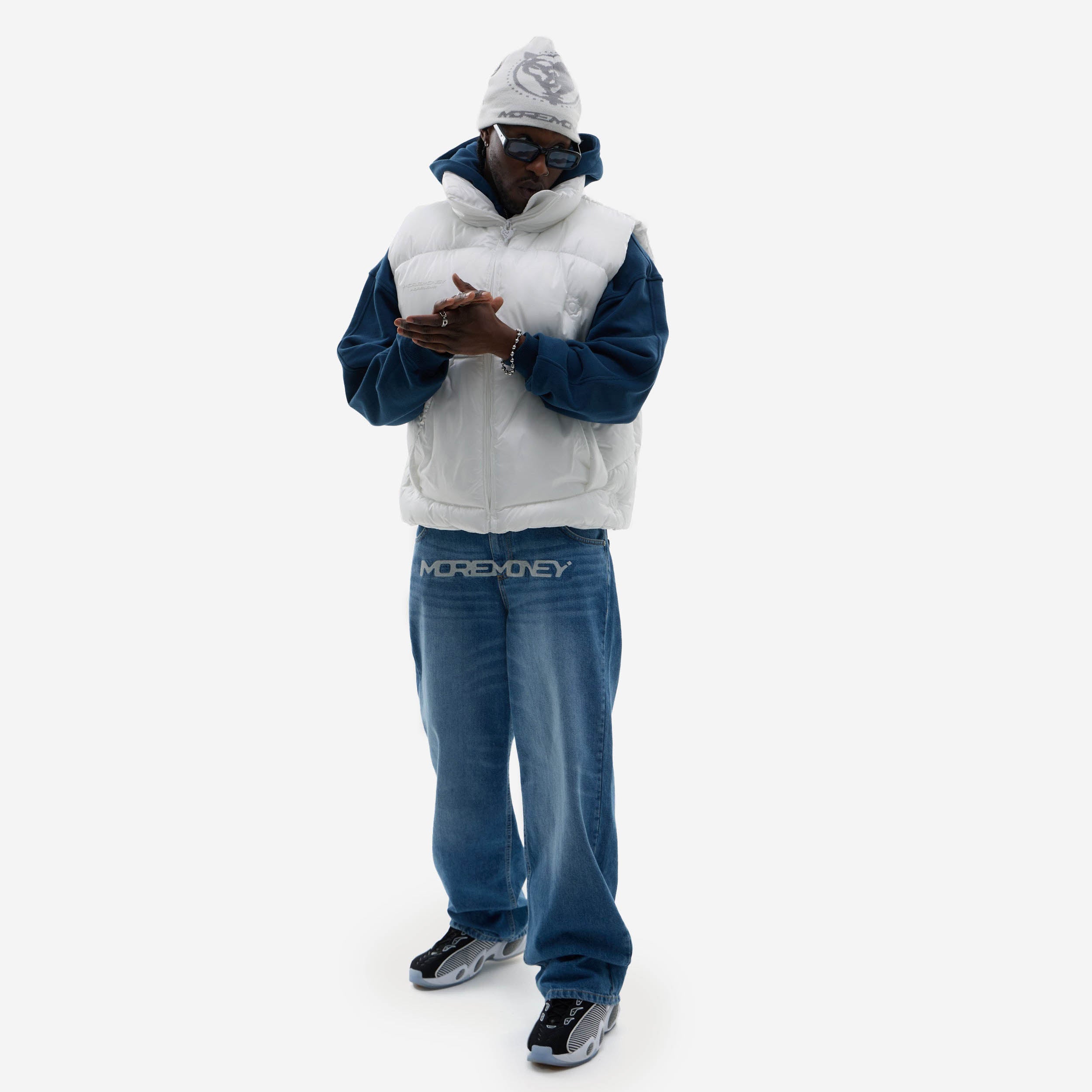 BULLET PUFFER VEST WHITE 