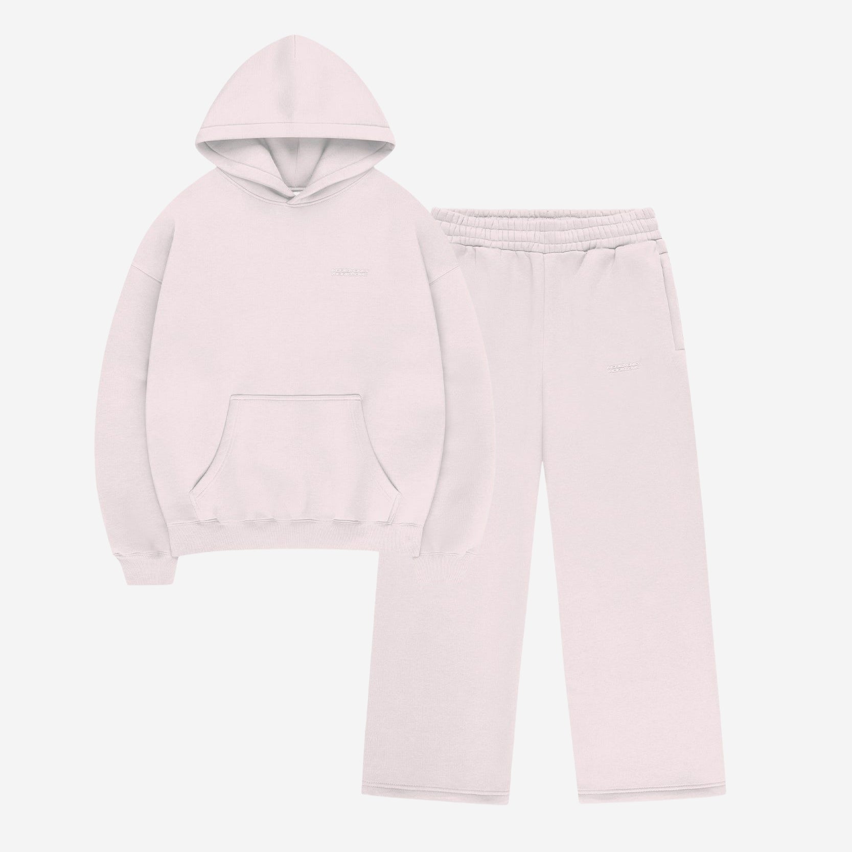 CLOUDS HOODIE + JOGGER PINK
