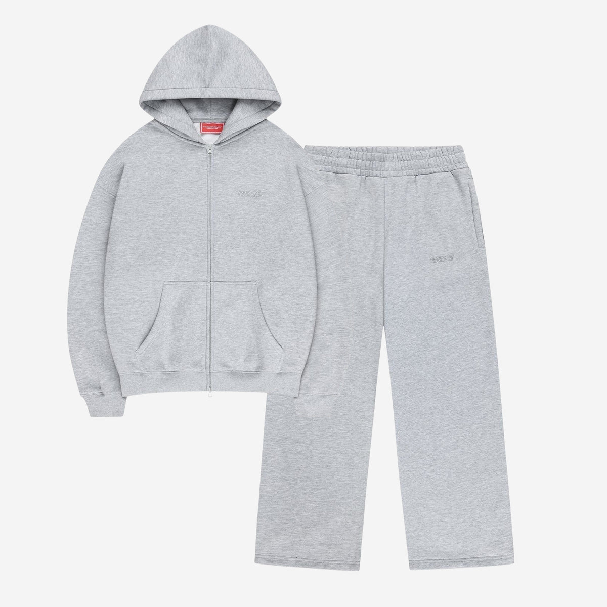 CLOUDS ZIP + JOGGER GREY MELANGE