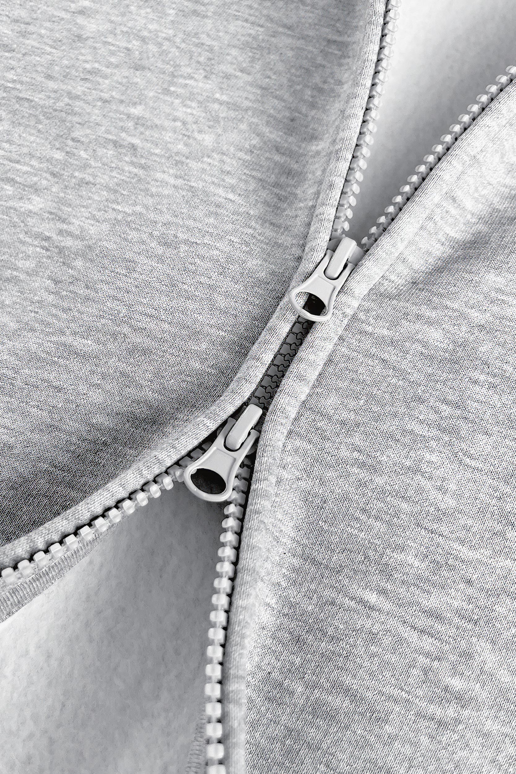 CLOUDS ZIP GREY MELANGE