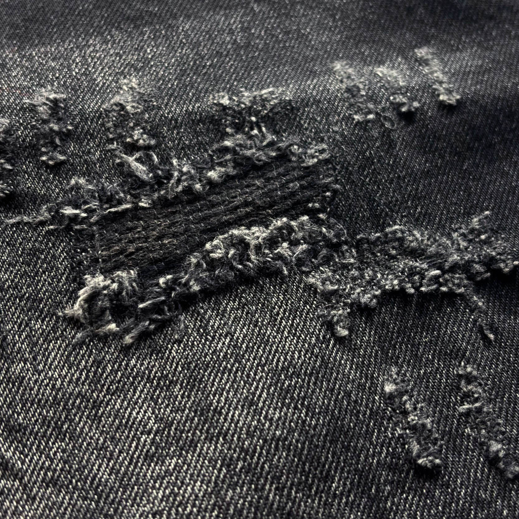REPAIR DENIM BLACK IRON