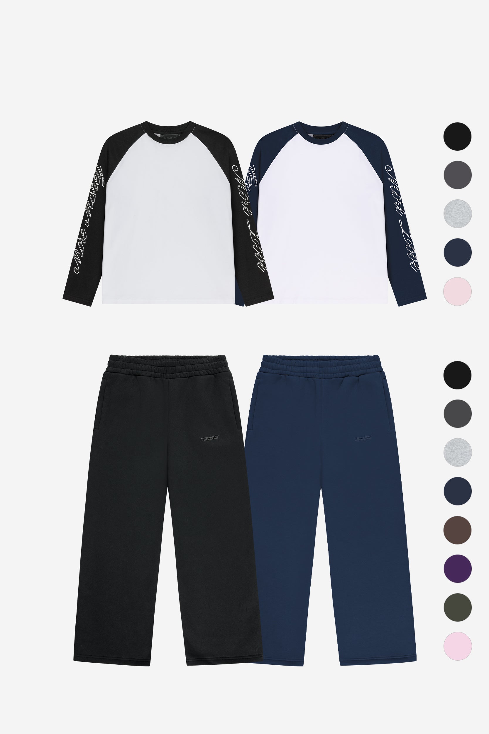 DOUBLE SCRIPT RAGLAN + CLOUDS JOGGER