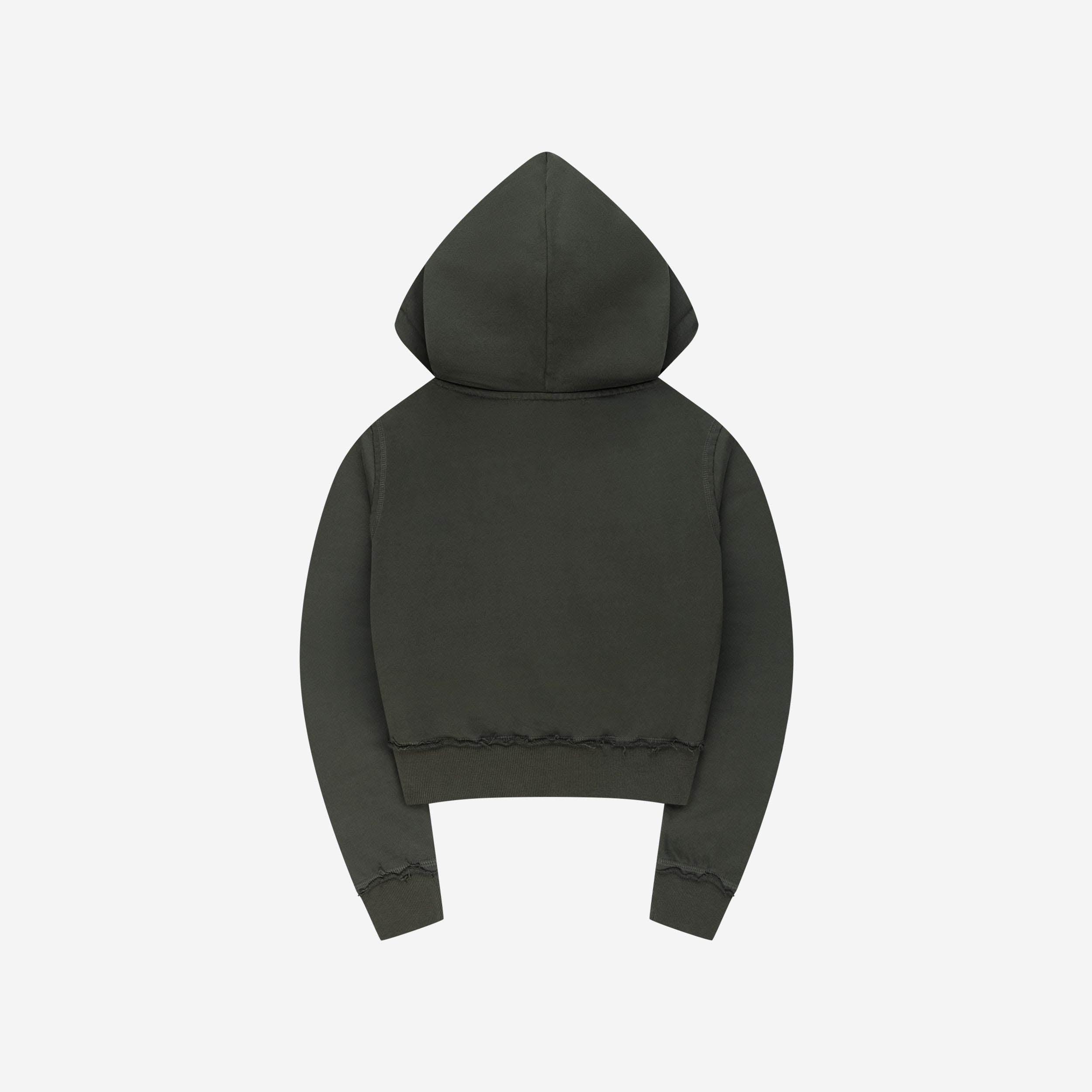 RAW EDGE GIRLS ZIP MUD
