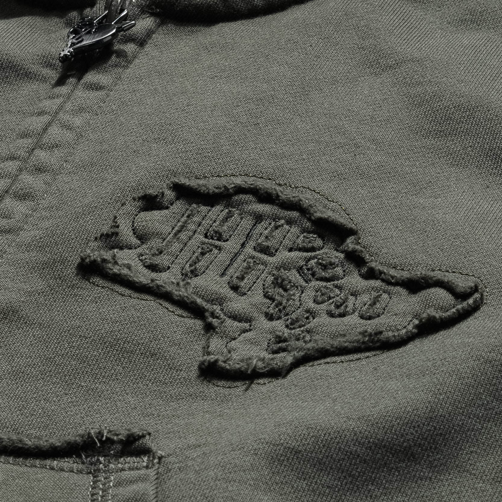 RAW EDGE GIRLS ZIP MUD