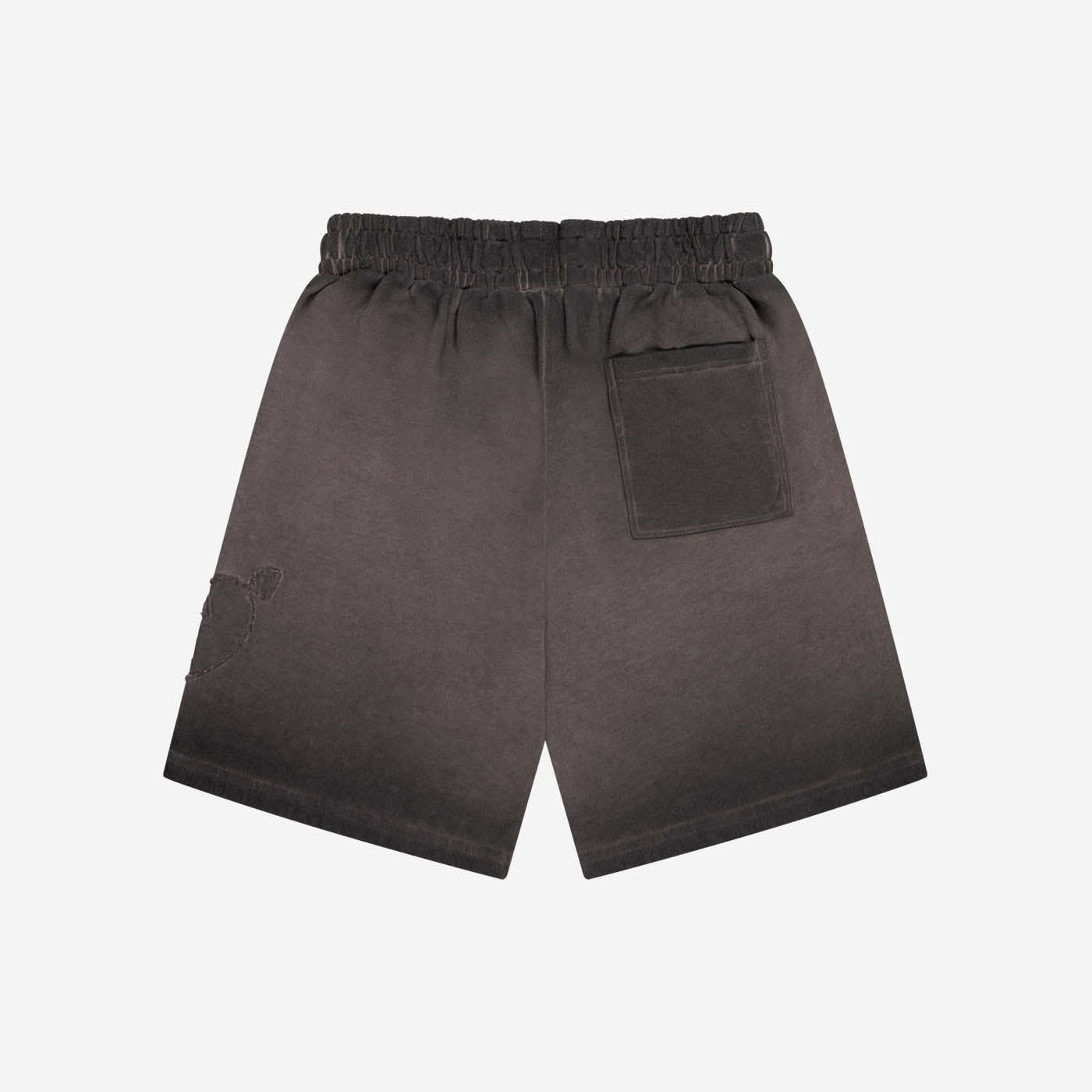 HEART PATCHED SHORTS BROWN