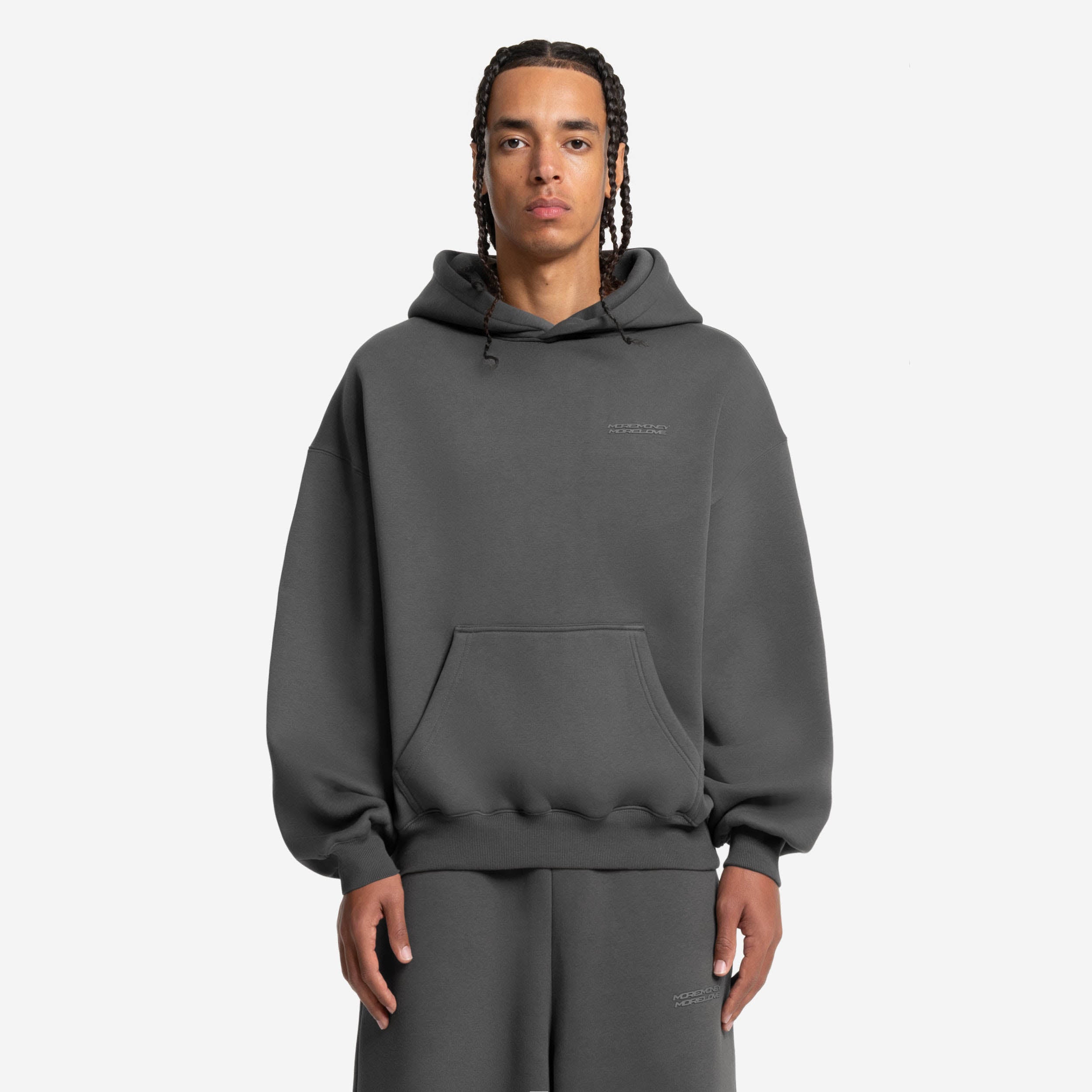 CLOUDS HOODIE DARK GREY