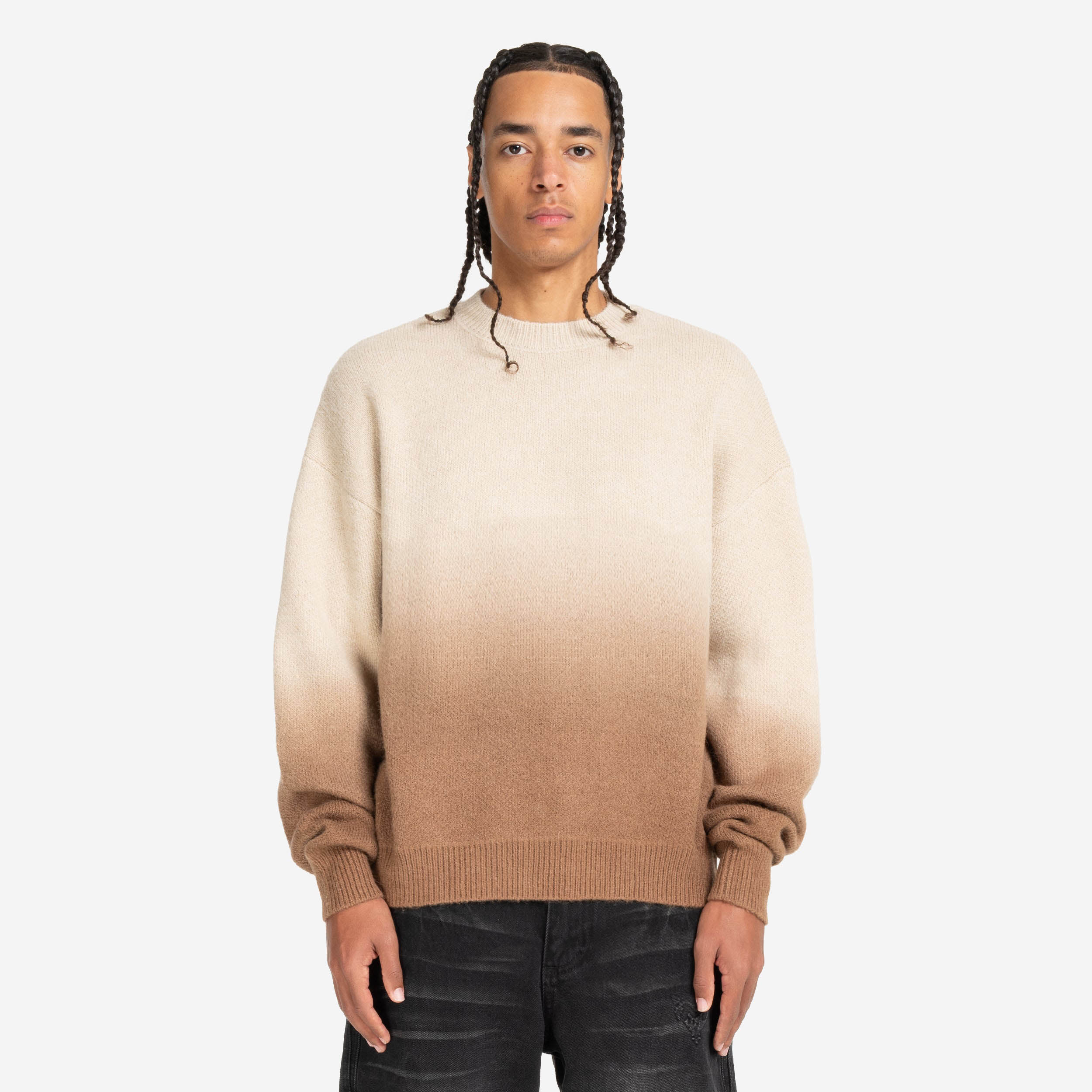 GRADIANT KNIT SWEATER BROWN