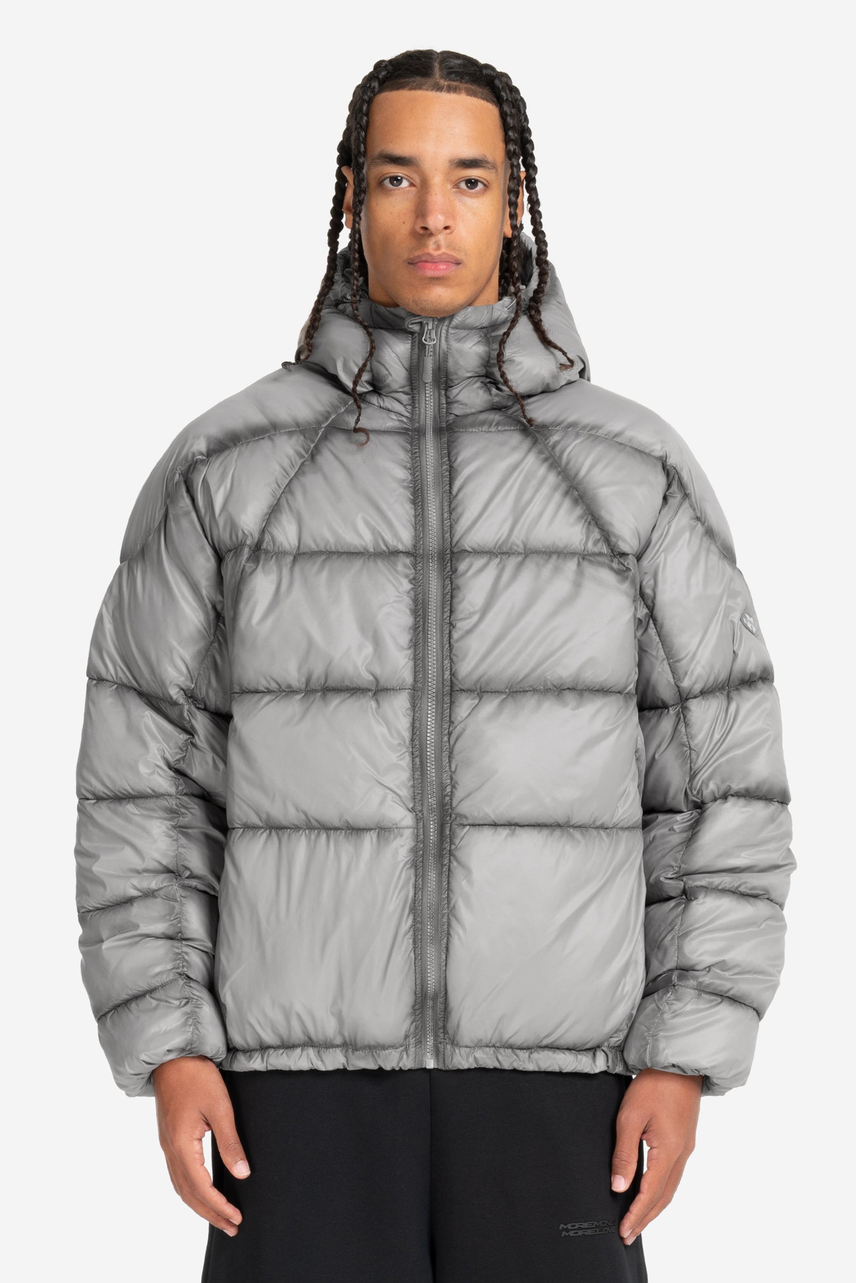 BIG PUFFA JACKET METALLIC GREY