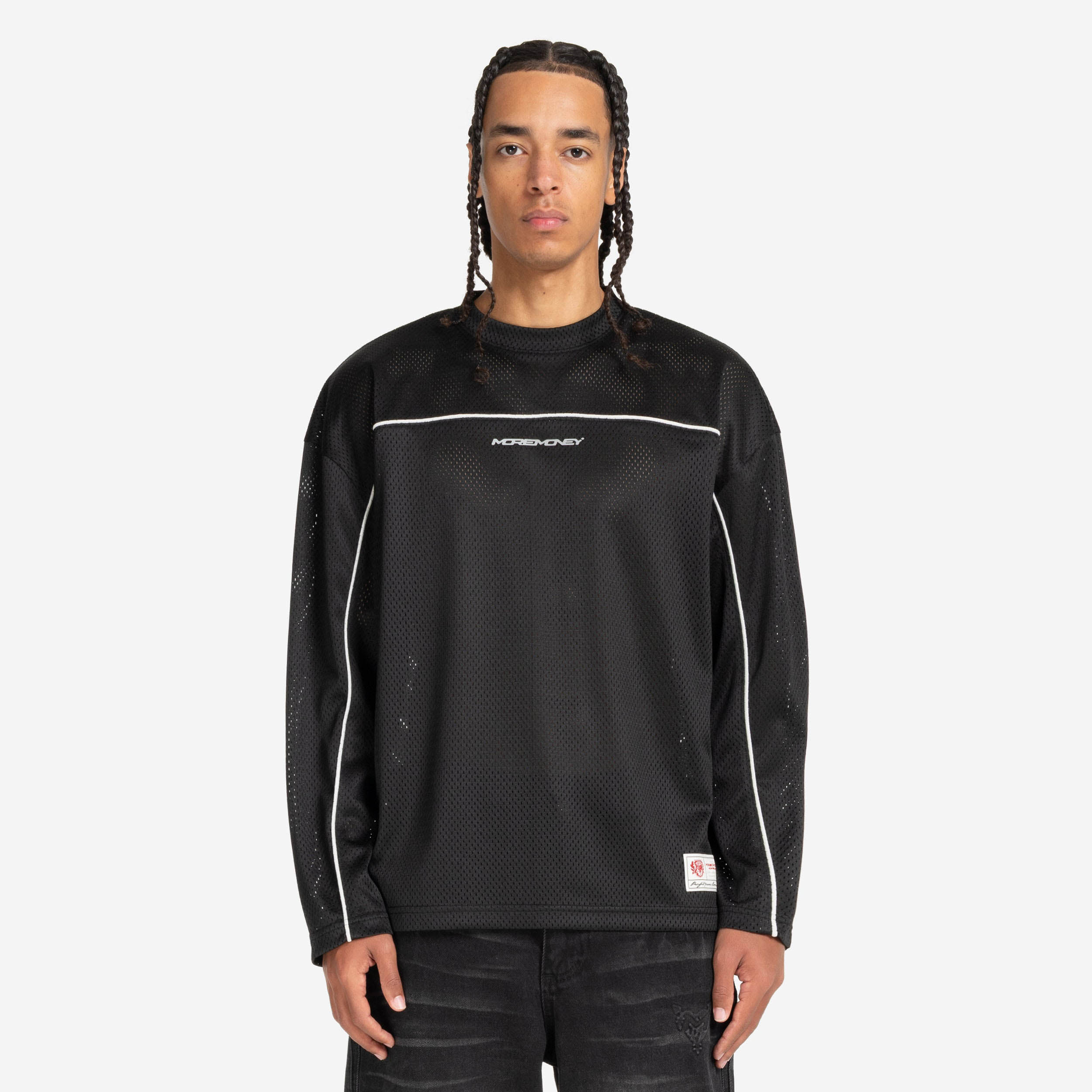 LONGSLEEVE MESH TEE BLACK