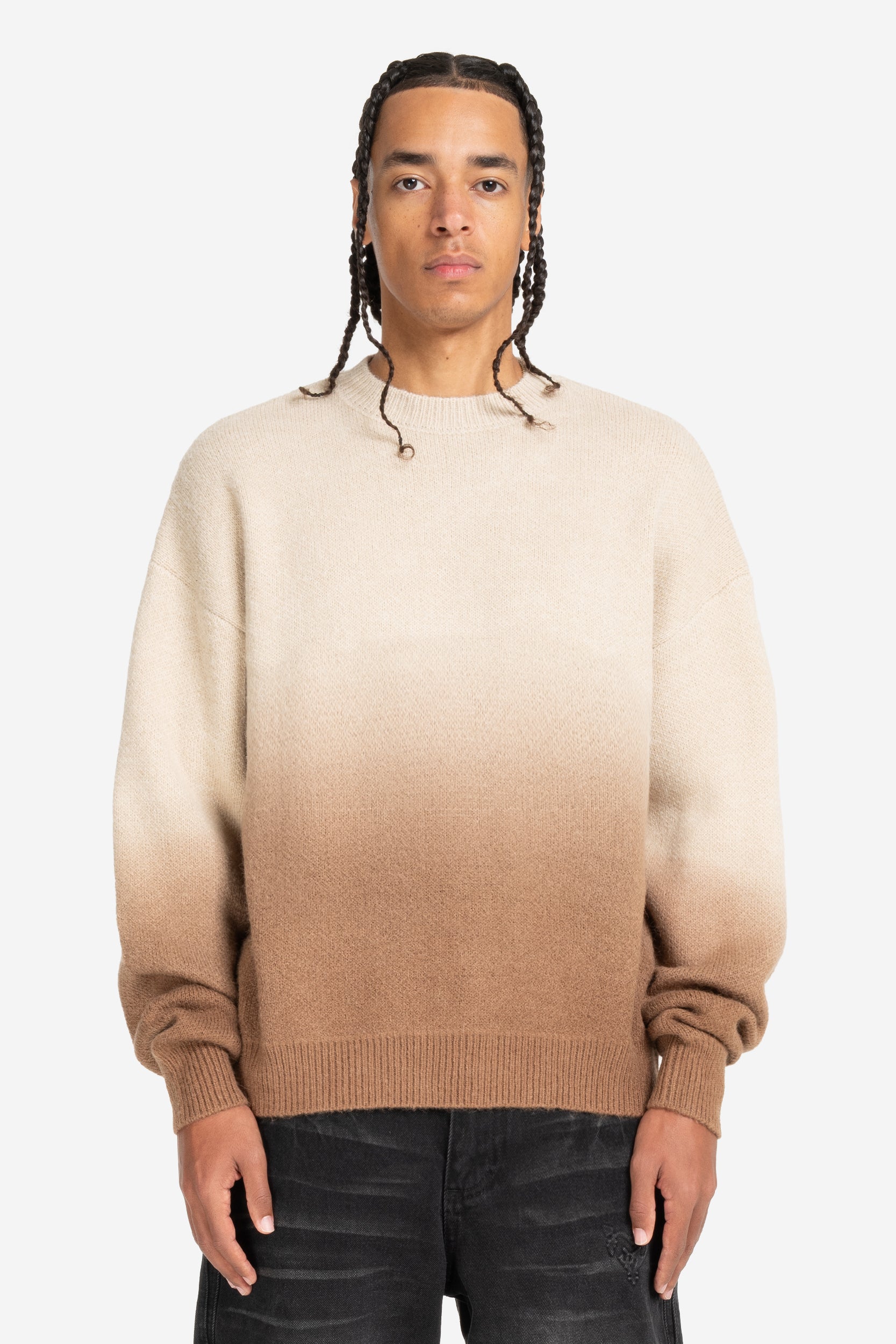 GRADIANT KNIT SWEATER BROWN
