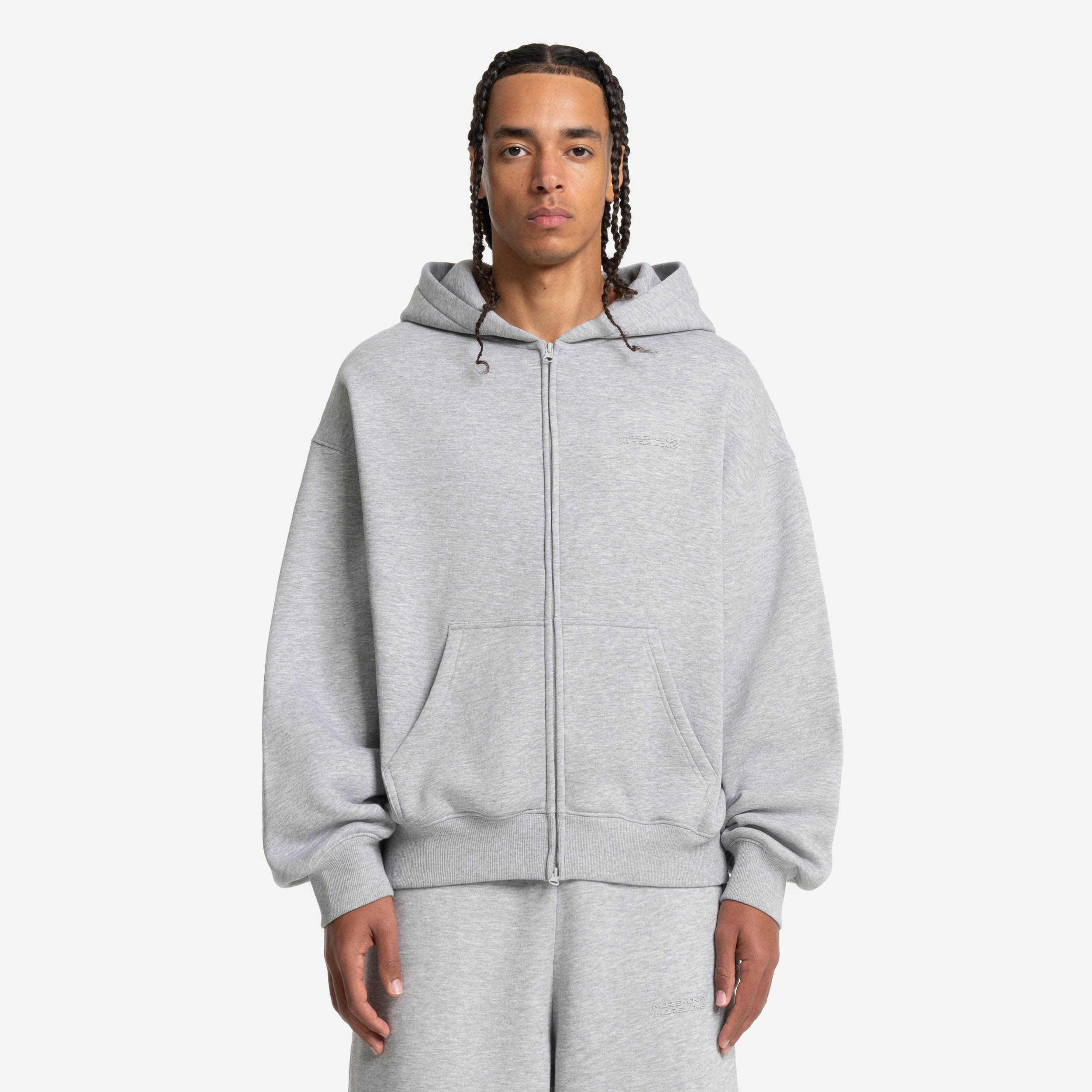 CLOUDS ZIP GREY MELANGE