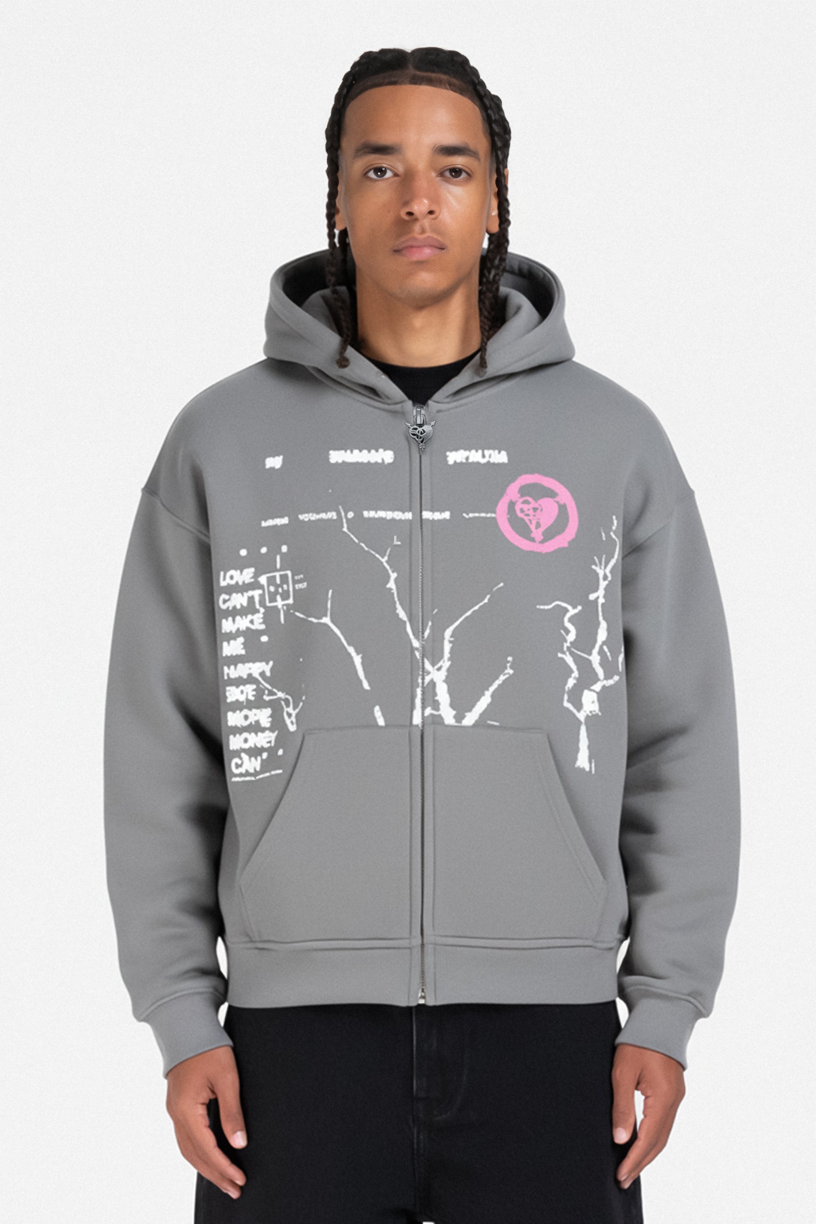 MONEY ROOTED ZIP ASH