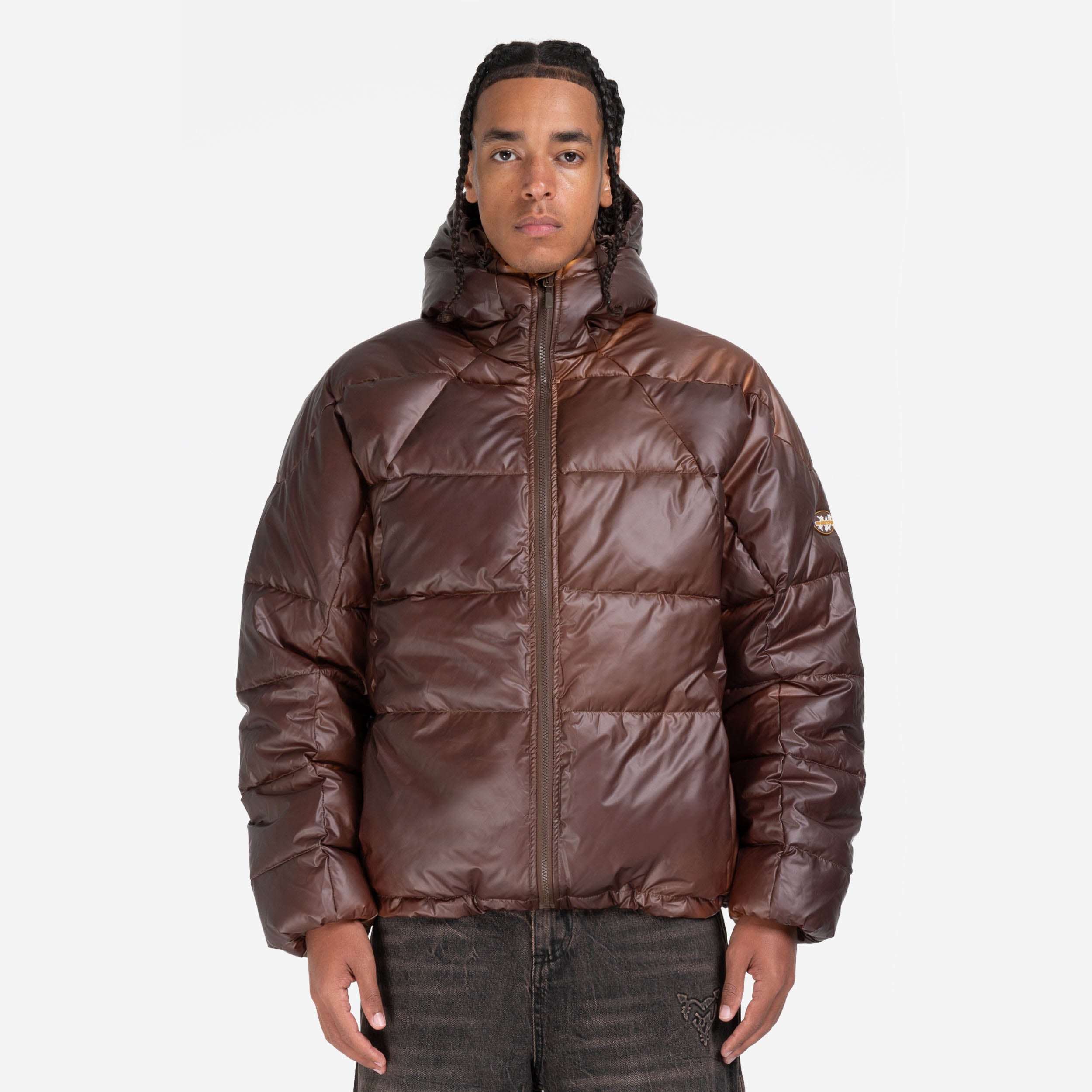 HEAT REACTIVE BIG PUFFA JACKET BROWN