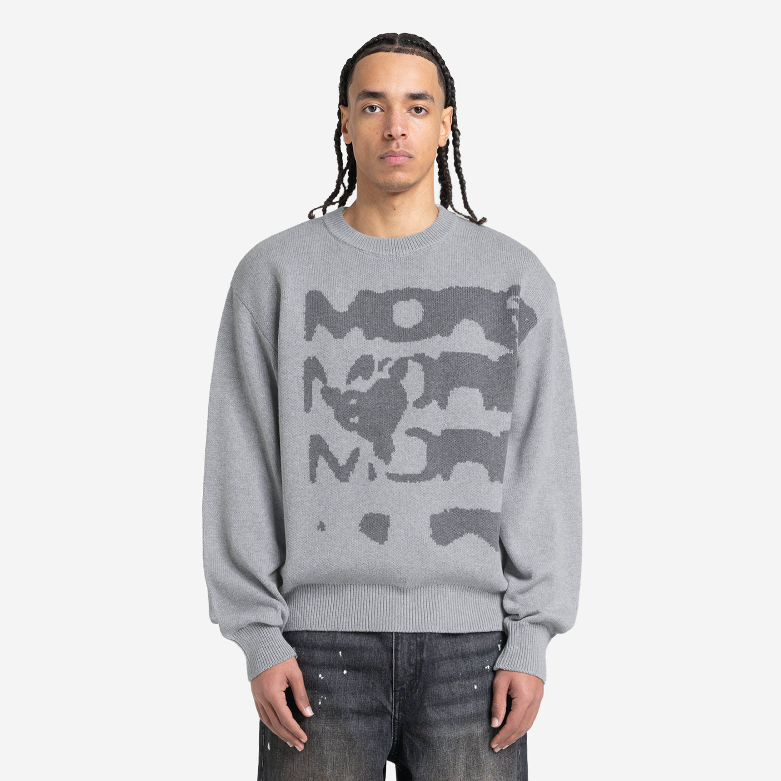 RADIANT CASH KNIT DARK GREY MELANGE