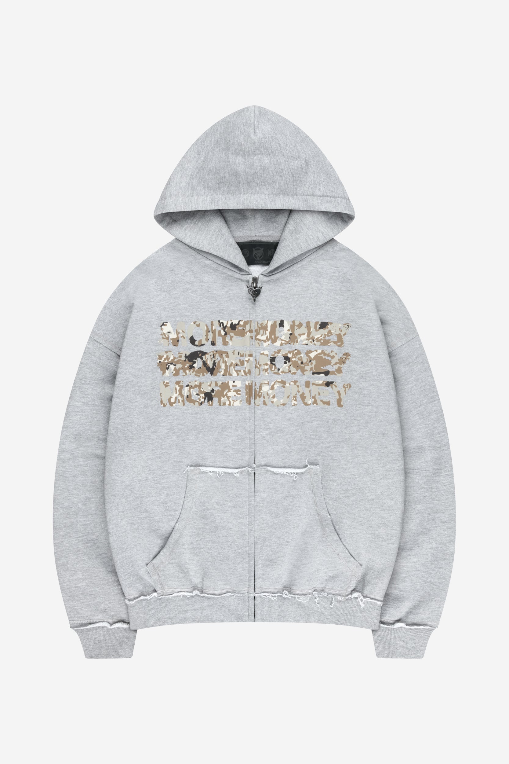 MONEY CALLING FLATLOCK ZIP GRAY MELANGE