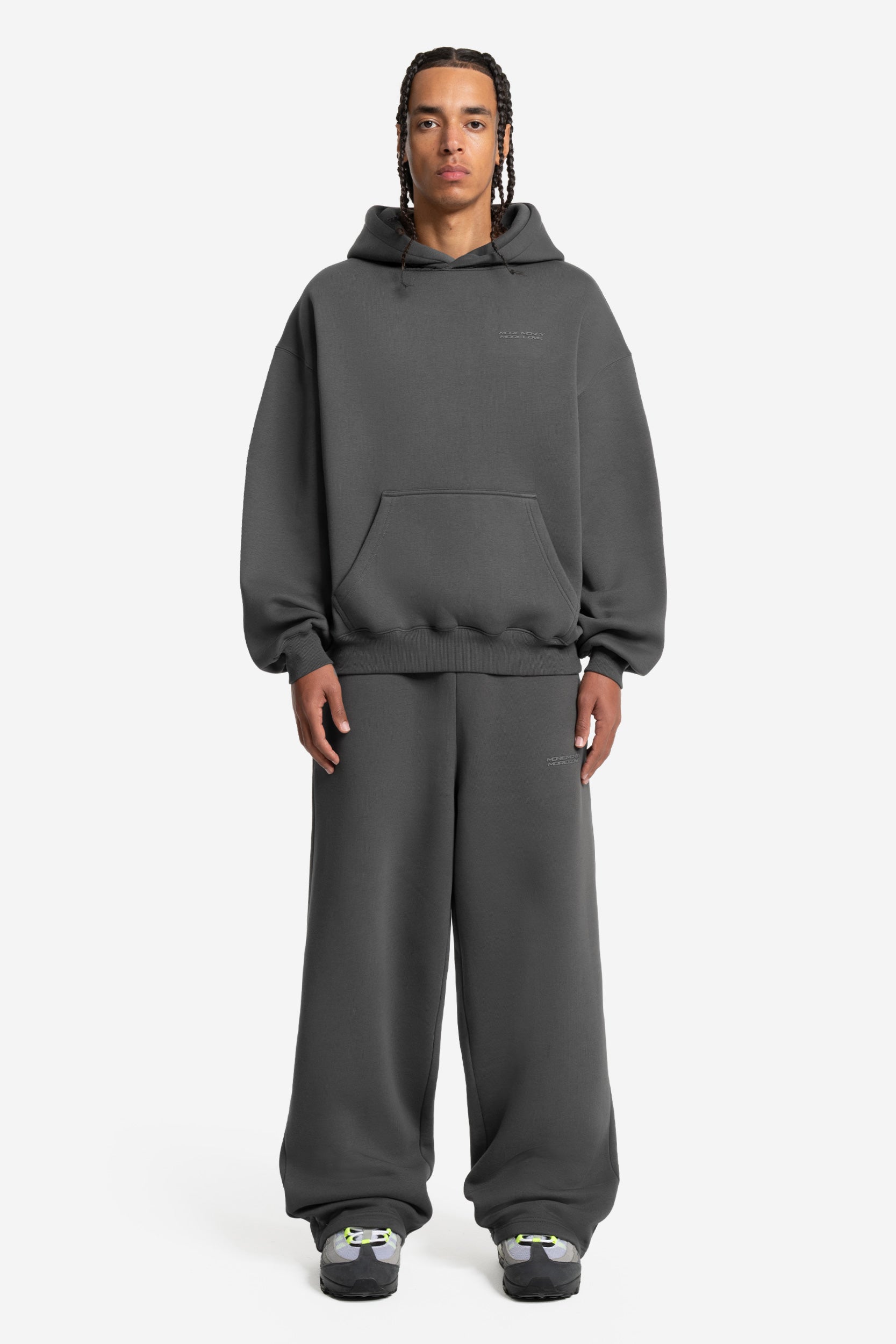 CLOUDS HOODIE DARK GREY + CLOUDS JOGGER DARK GREY