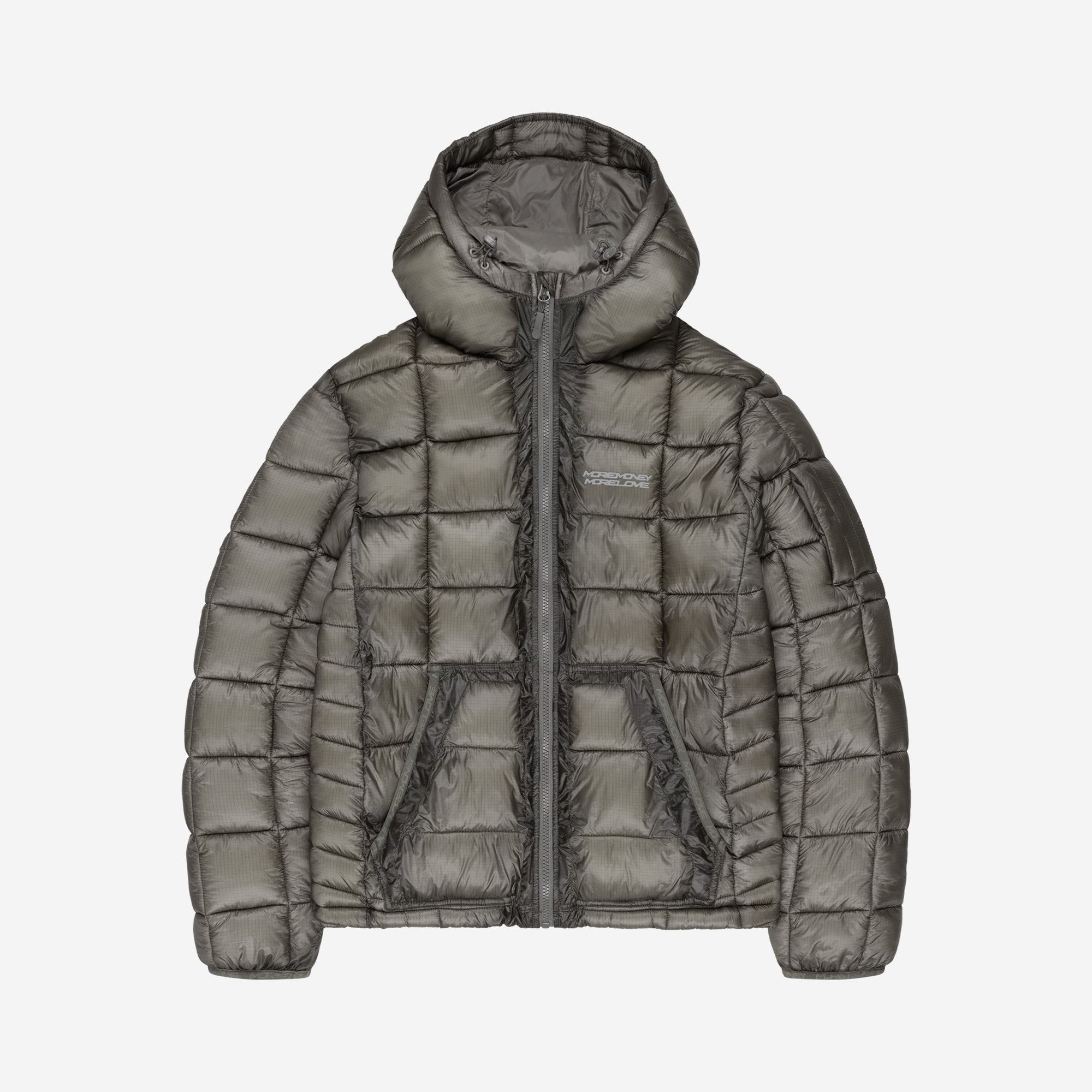 MORE MONEY SLIM PUFFER GREY