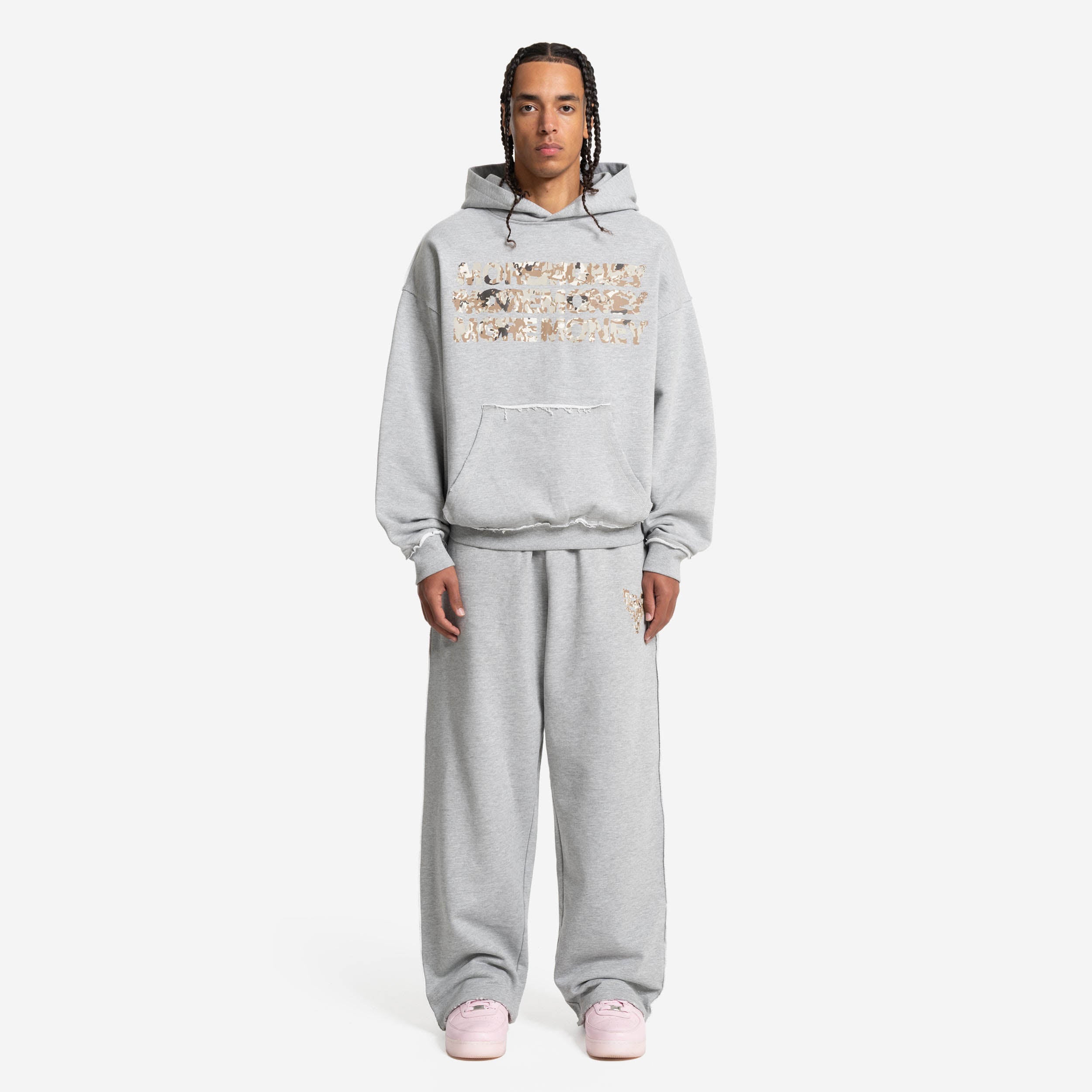 MONEY CALLING FLATLOCK JOGGER GRAY MELANGE