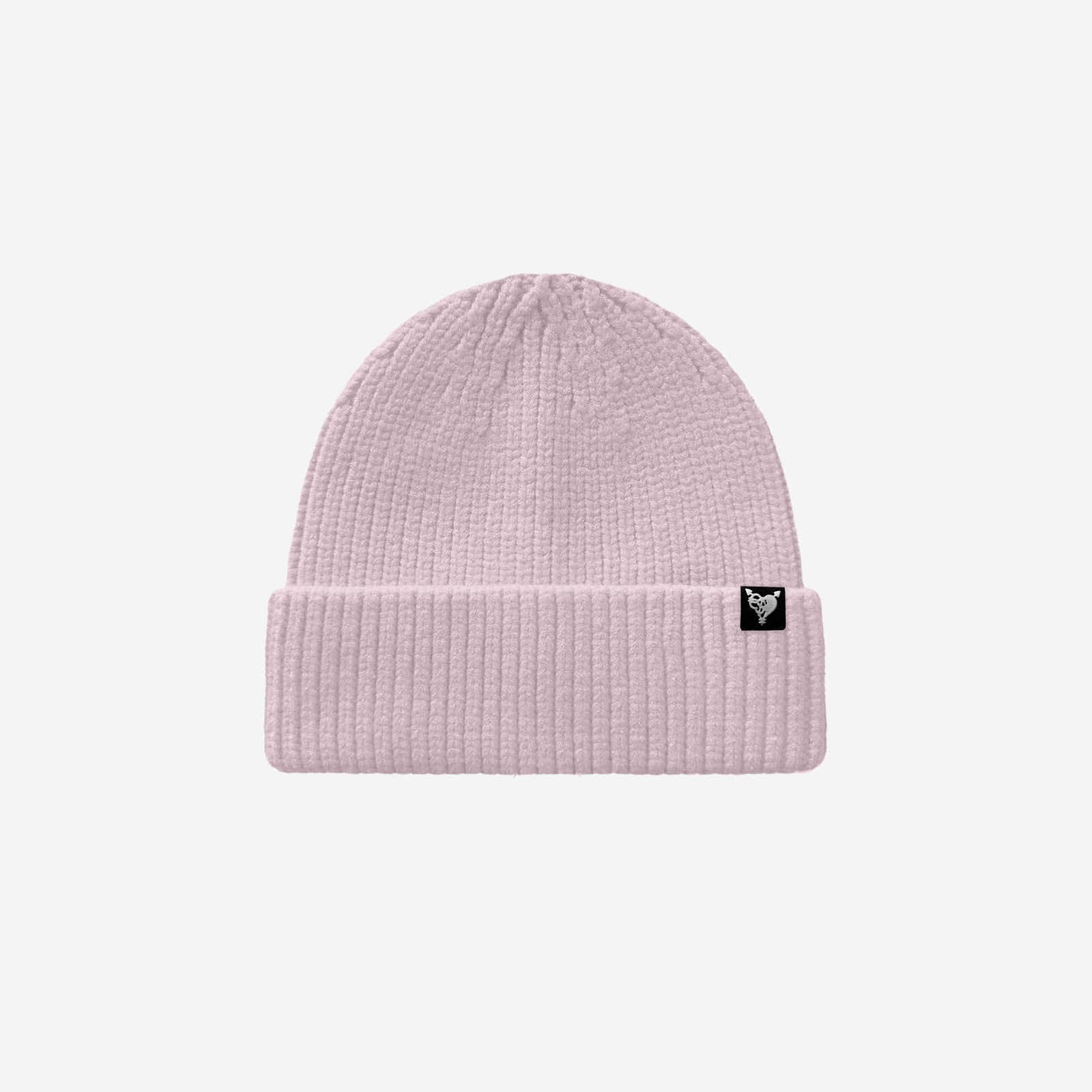 RIB KNIT BEANIE PINK