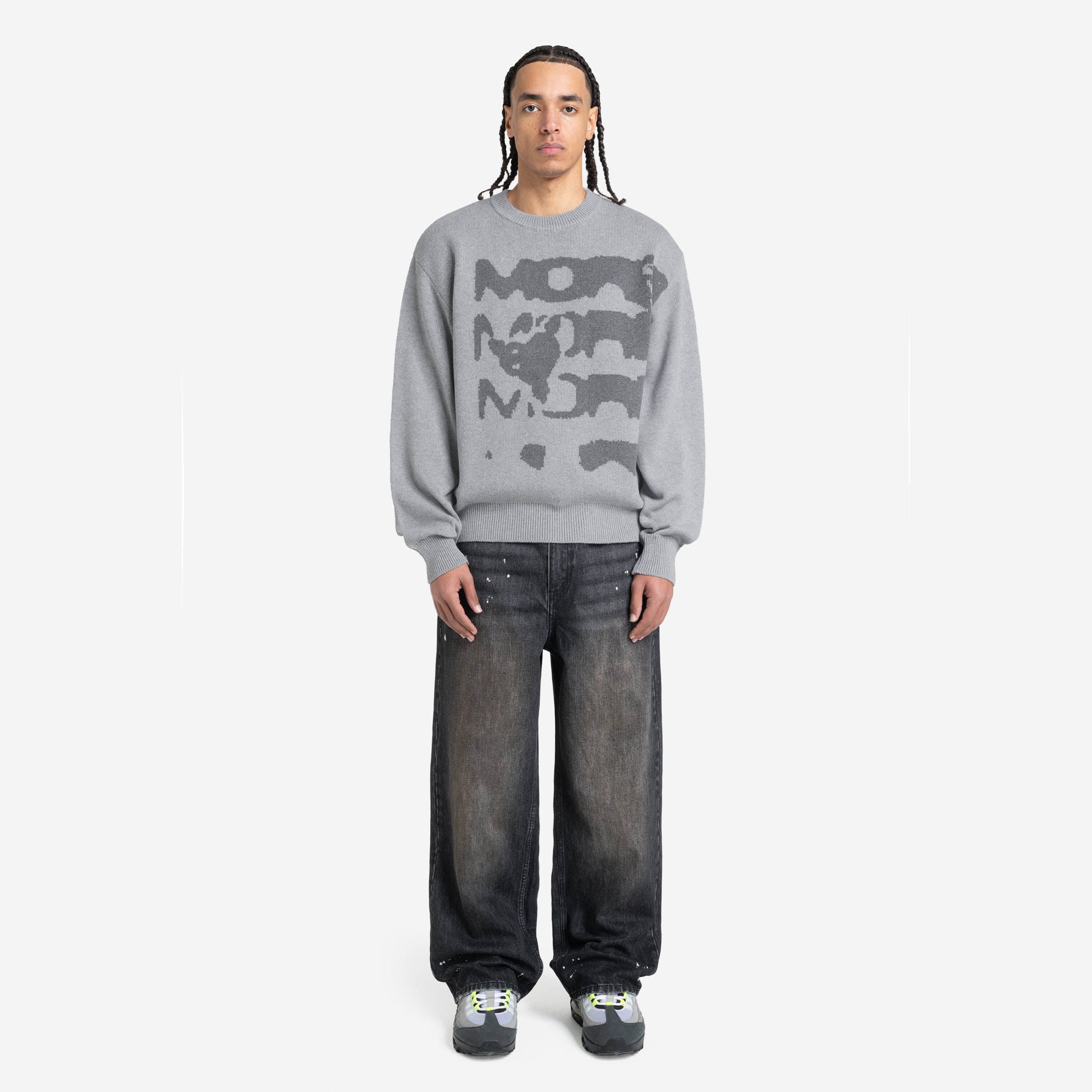 RADIANT CASH KNIT DARK GREY MELANGE