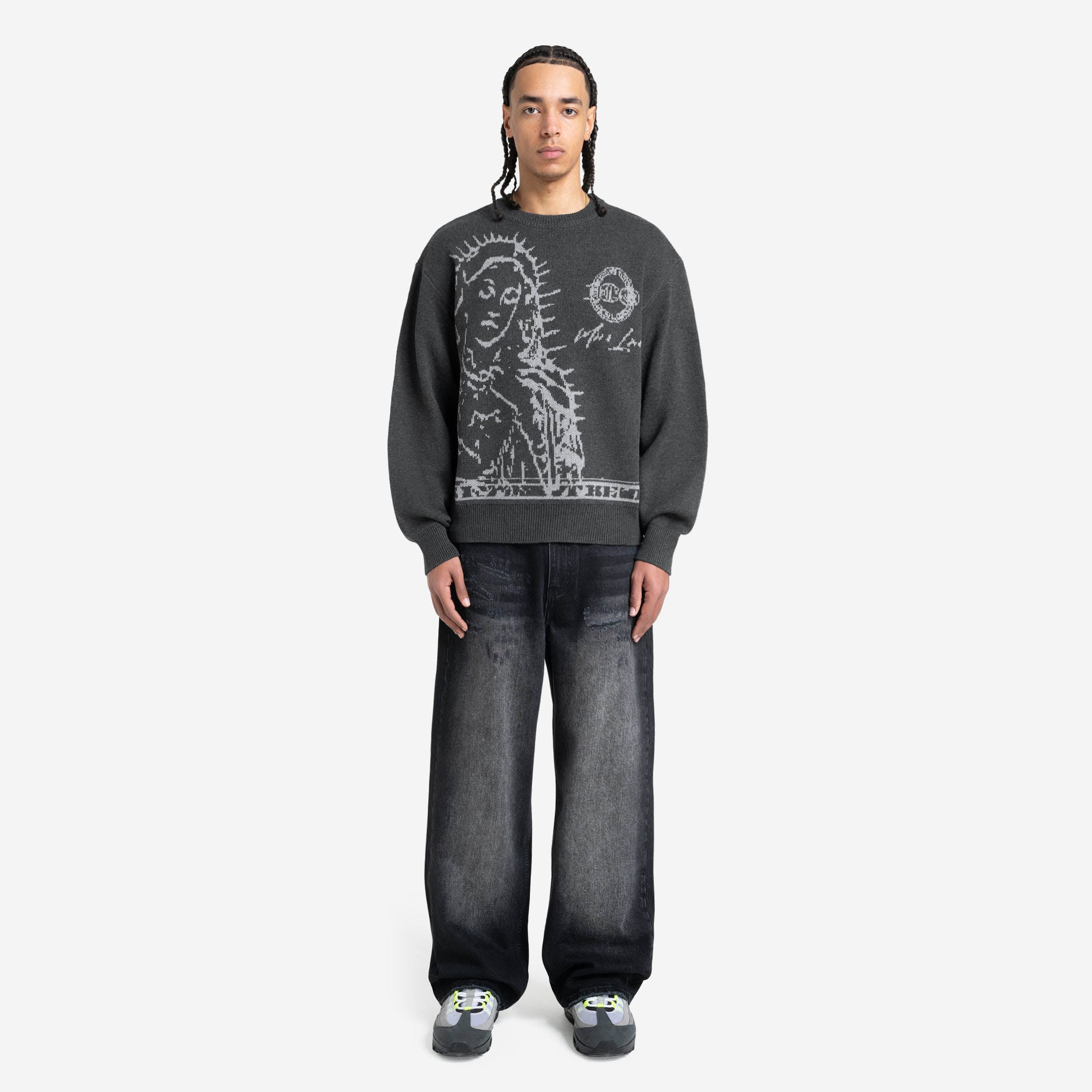 MORE BLESSINGS KNIT ANTRACITE GREY