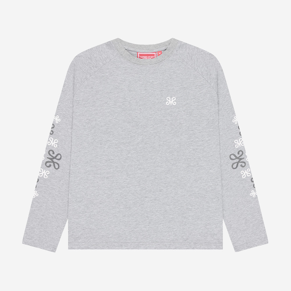 MONOGRAM LONGSLEEVE GREY MELANGE