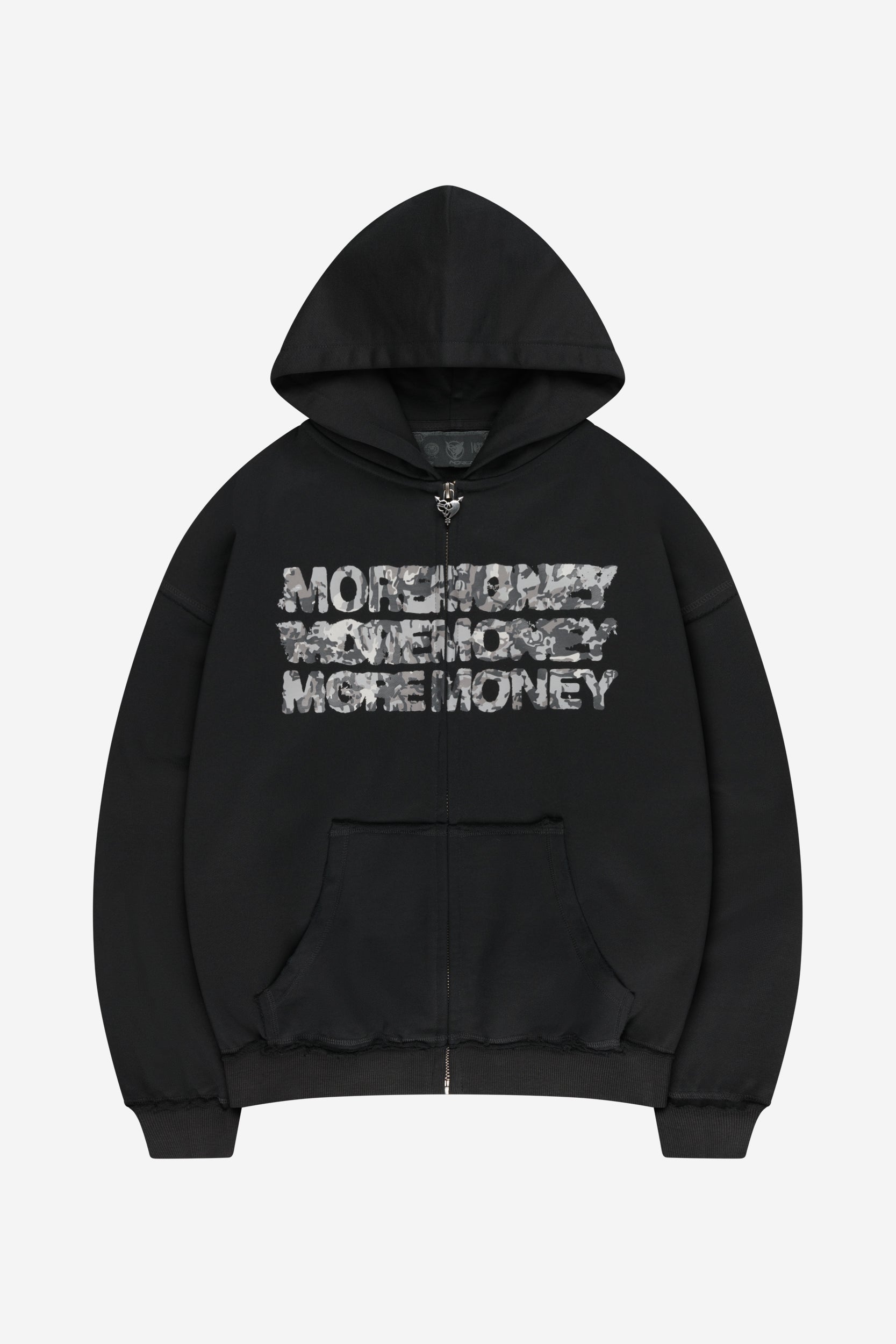 MONEY CALLING FLATLOCK ZIP BLACK + OPEN LEG JOGGER BLACK