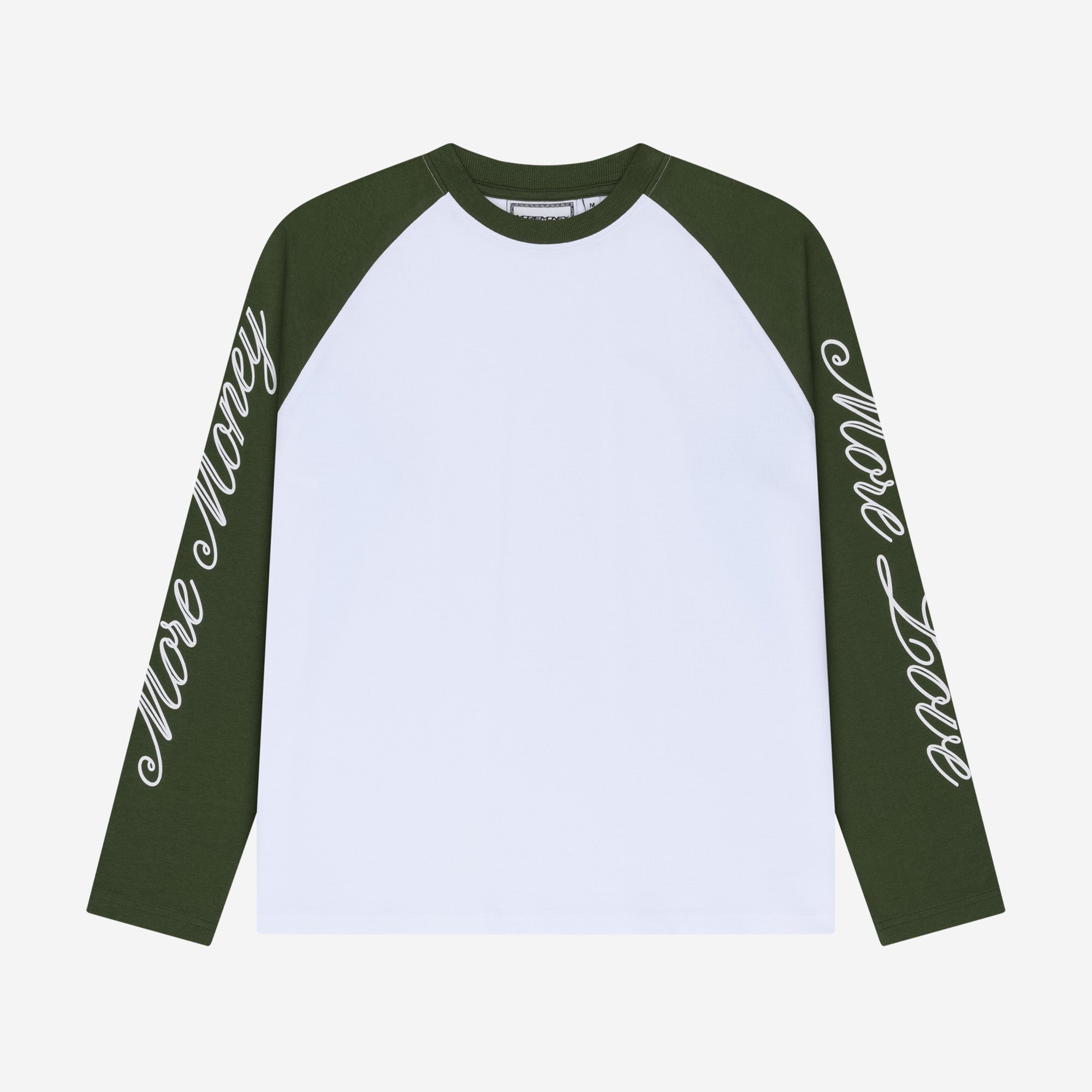 SCRIPT RAGLAN LONGSLEEVE OLIVE