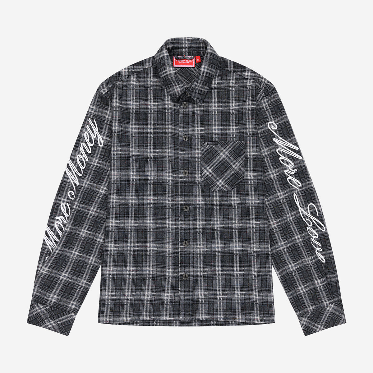 SCRIPT FLANNEL DARK GREY